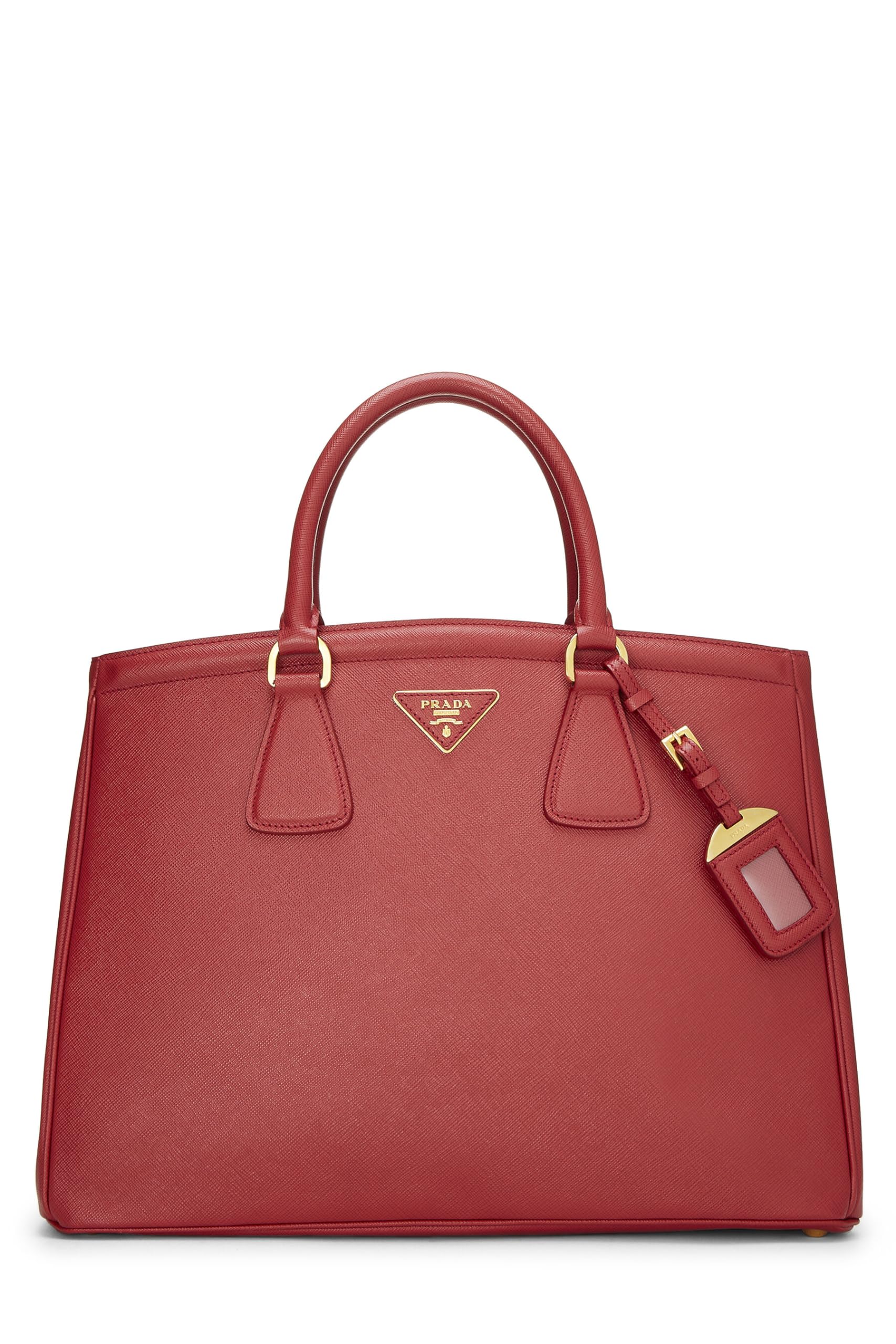 Prada, Red Saffiano Galleria Tote Large, Red