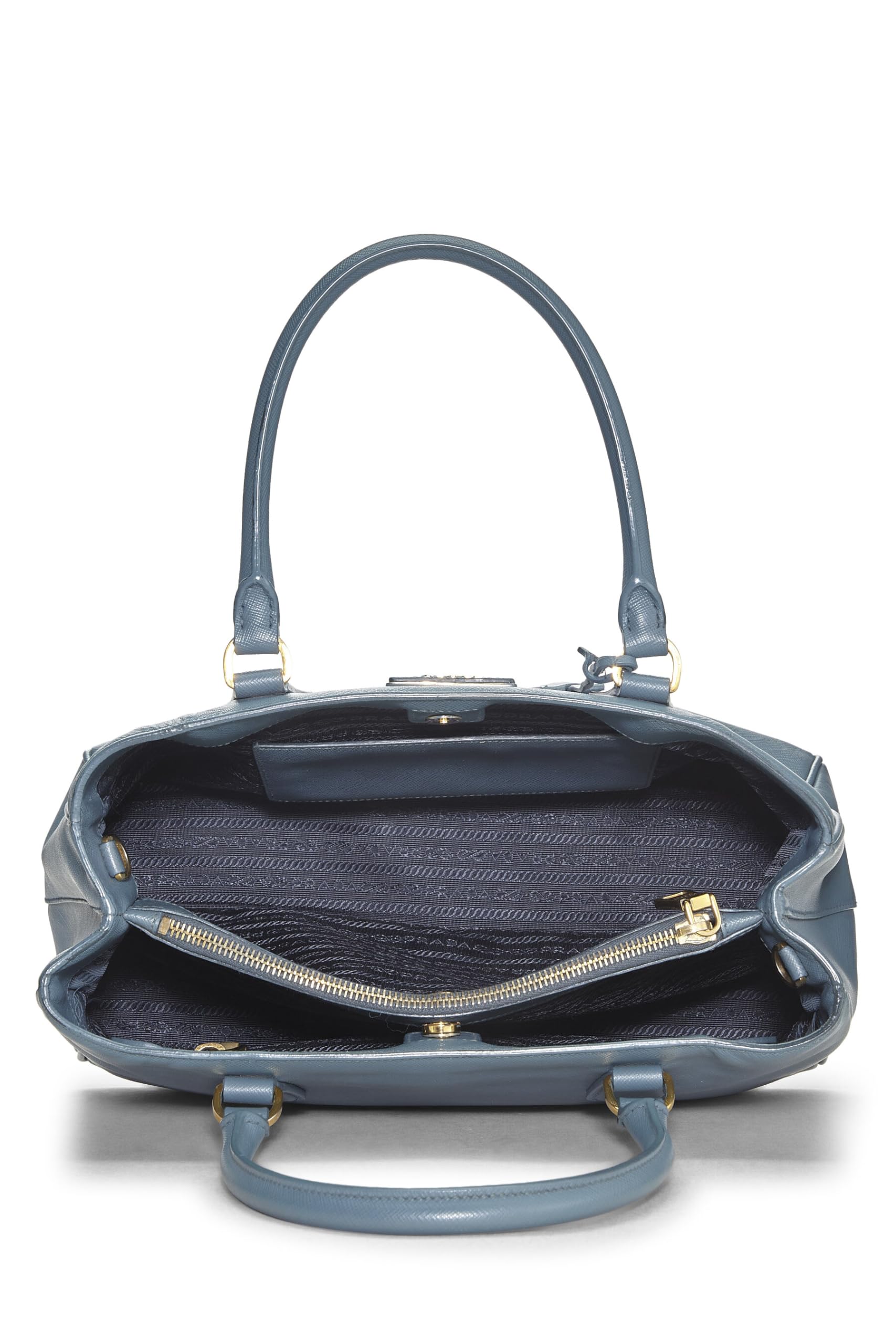 Prada, Blue Saffiano Executive Tote Medium, Blue
