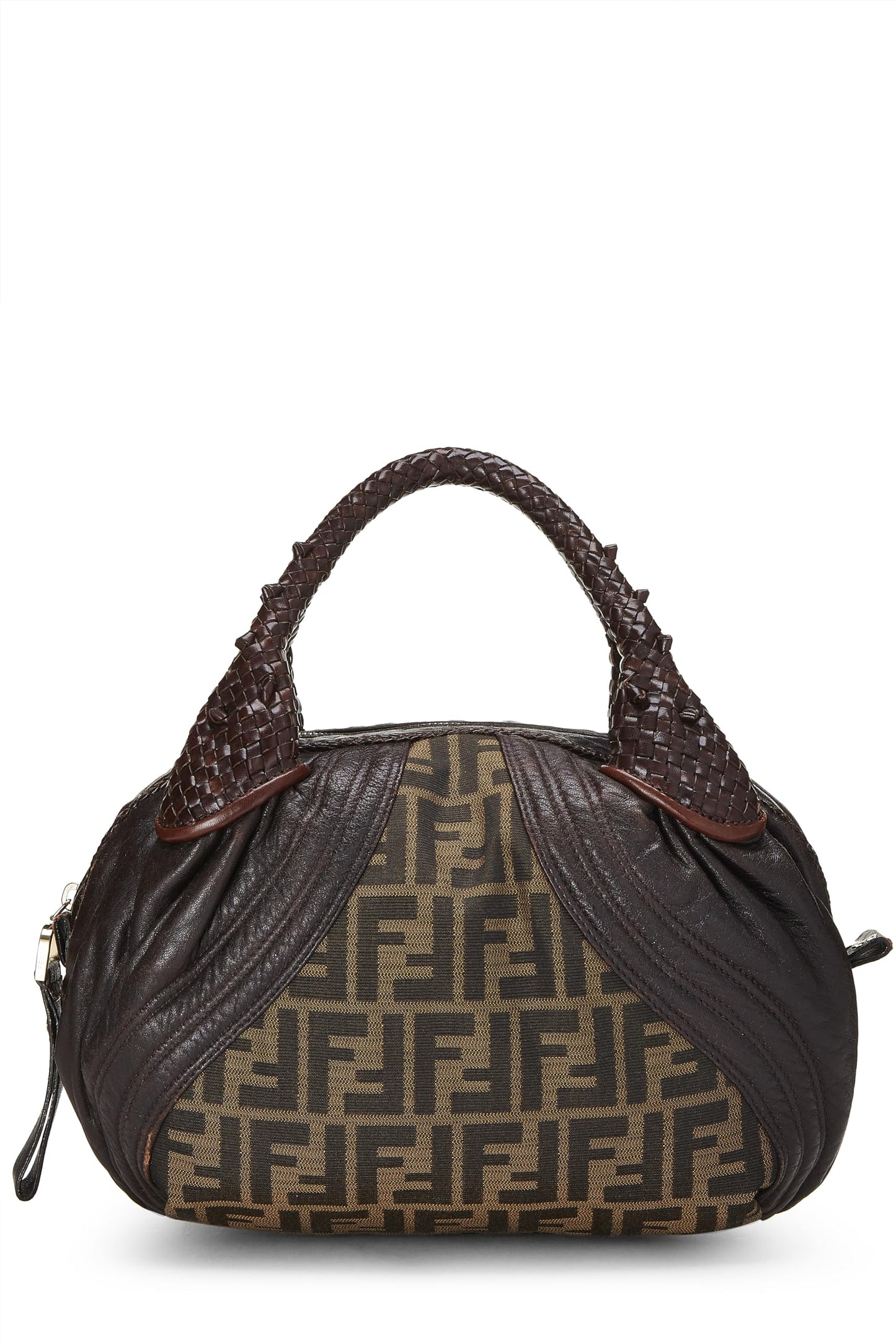 Fendi, Brown Zucca Canvas & Leather Baby Spy, Brown