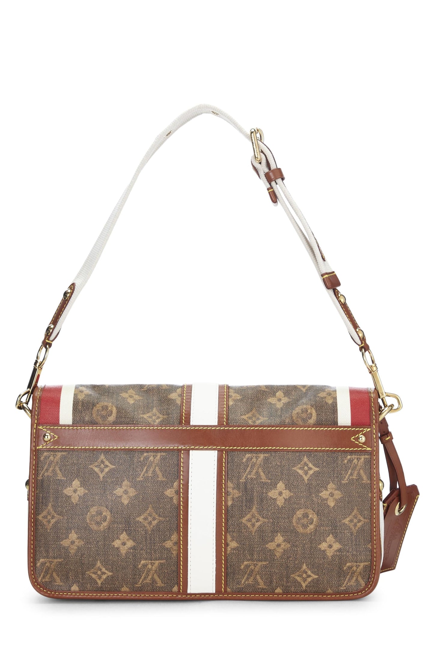 Louis Vuitton, Monogram Tisse Porte Rayures, Brown