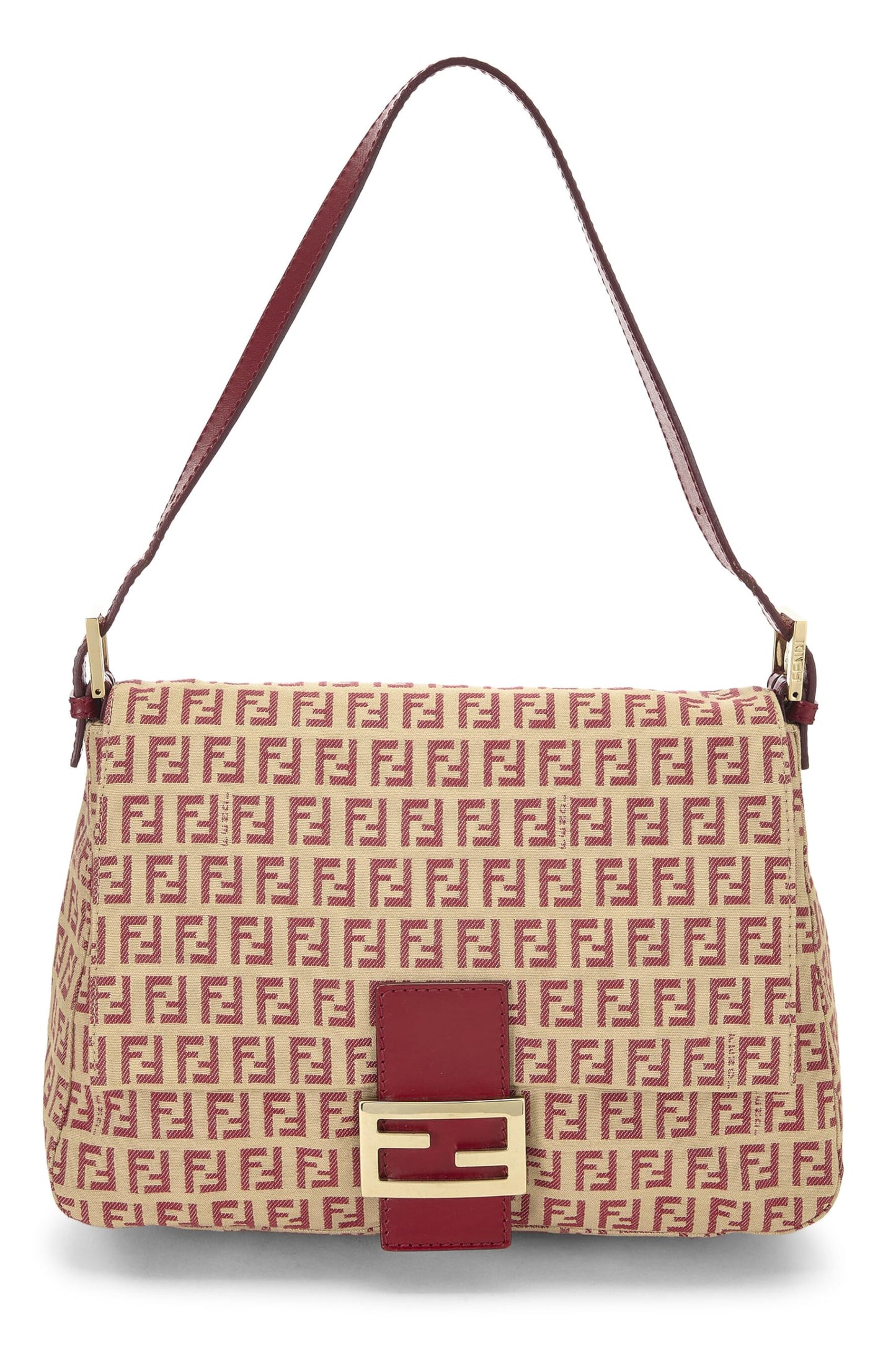 Fendi, Red Zucchino Canvas Mama, Red