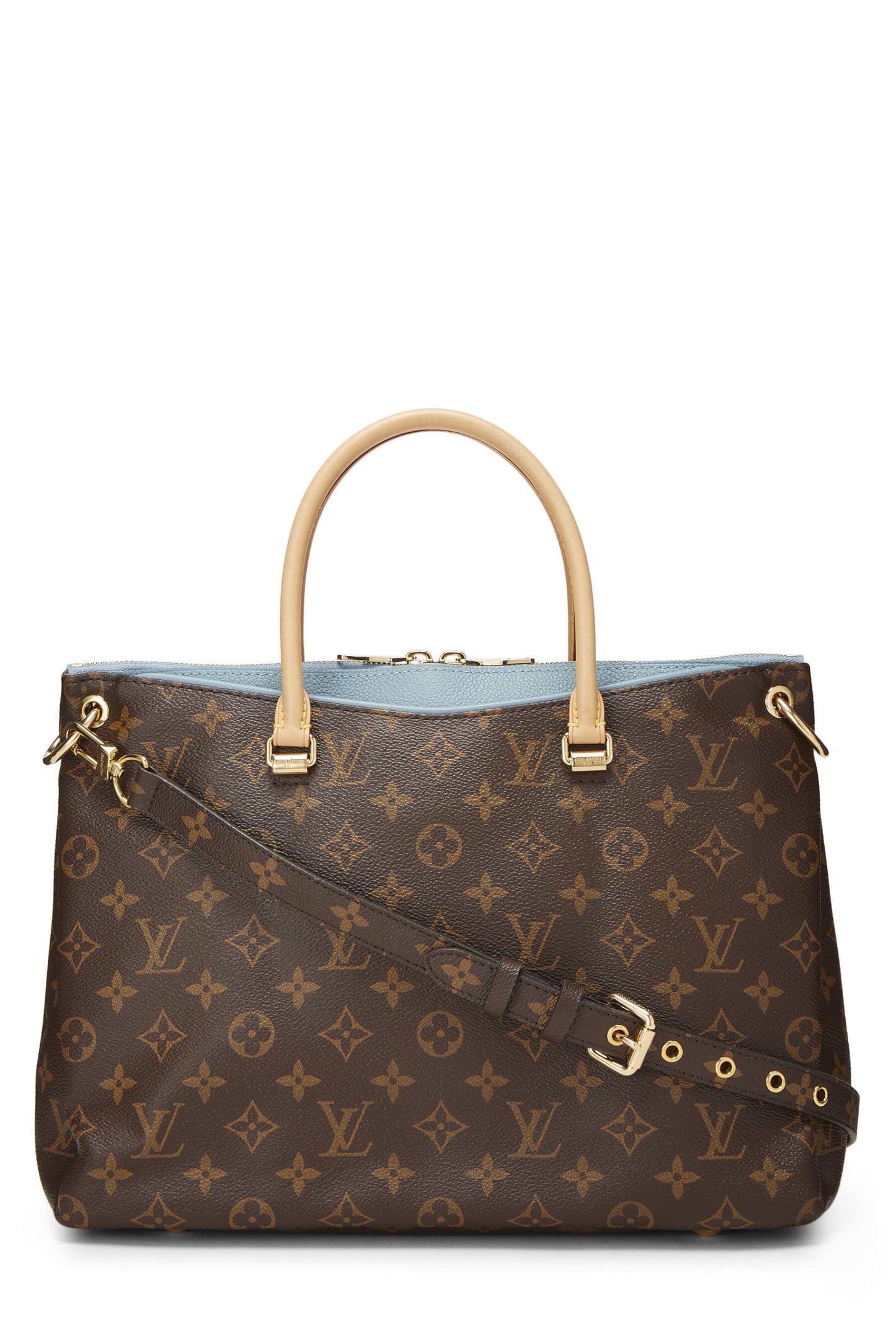 Louis Vuitton, Blue Monogram Canvas Pallas, Blue