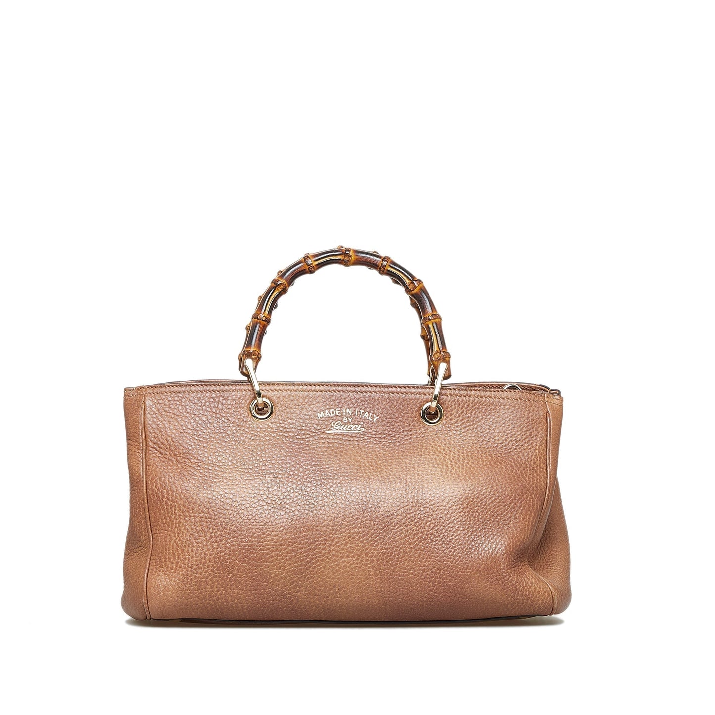 Gucci Bamboo Brown Leather Tote Style 1