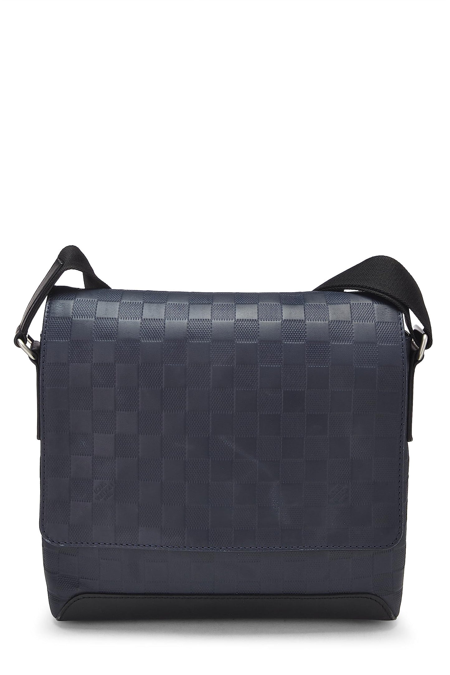 Louis Vuitton, Navy Damier Infini District Messenger PM, Navy