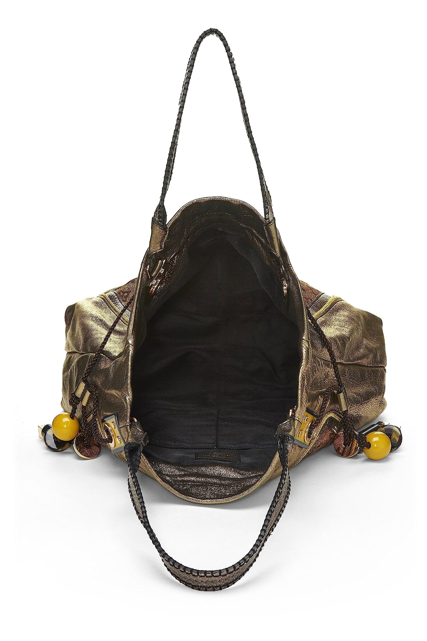 Louis Vuitton, Gold Leather & Monogram Canvas Sunbird Tote, Gold