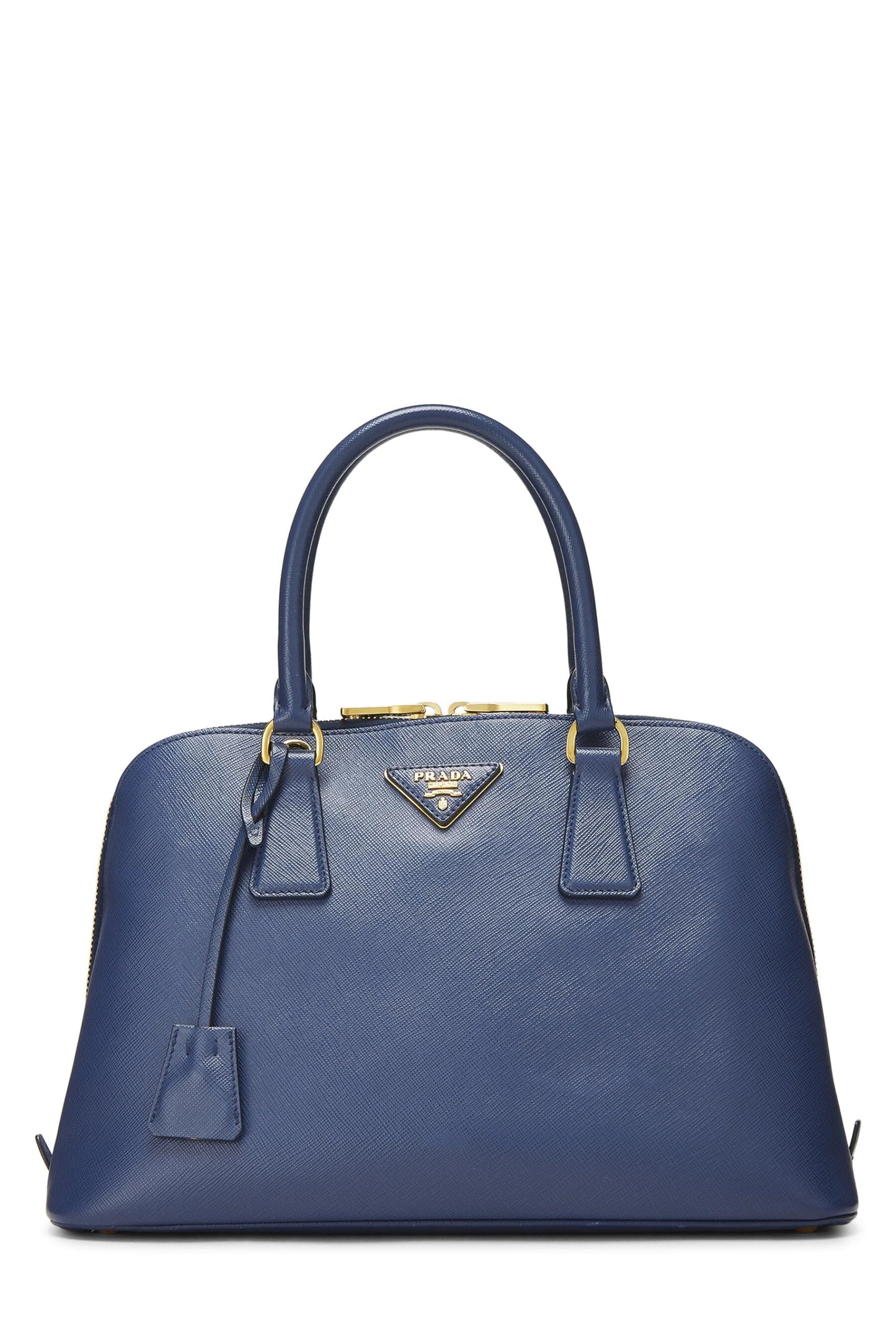 Prada, Blue Saffiano Promenade Medium, Blue Luxury Handbag