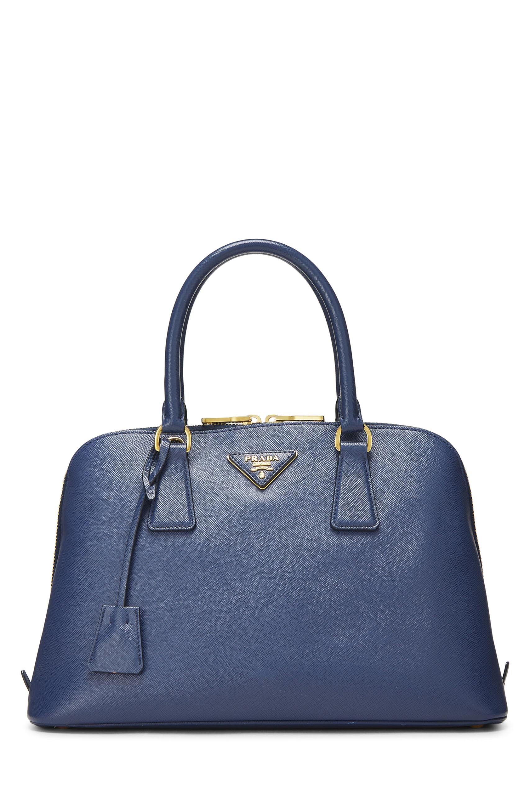 Prada, Blue Saffiano Promenade Medium, Blue Luxury Handbag