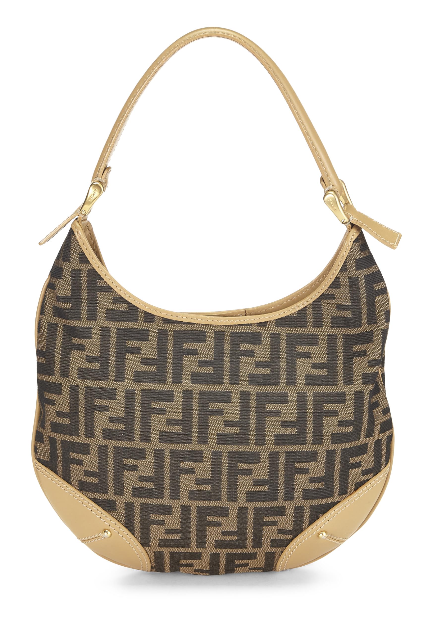 Fendi, Brown Zucca Canvas Hobo, Brown