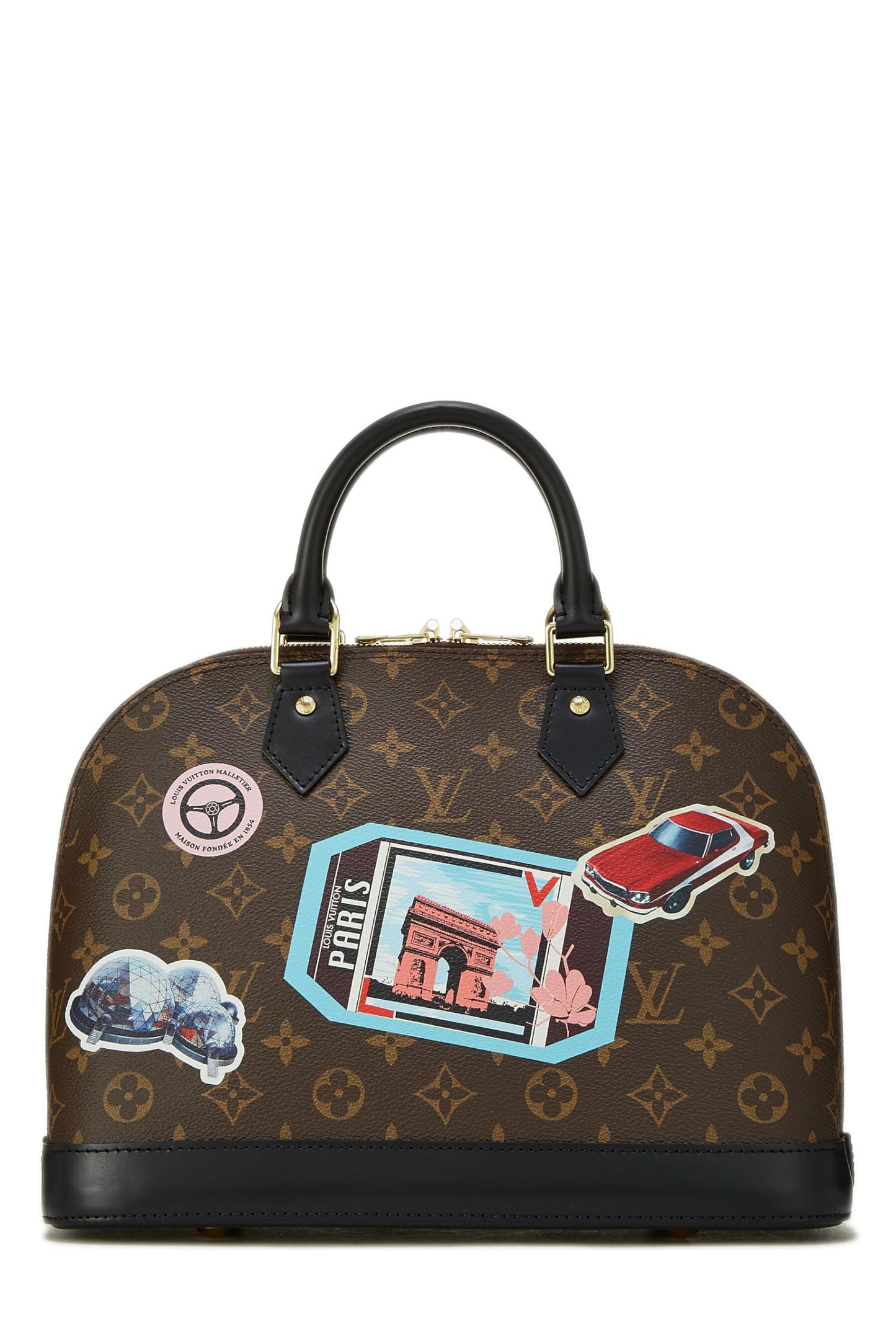 Louis Vuitton, World Tour Monogram Canvas Alma PM, Brown