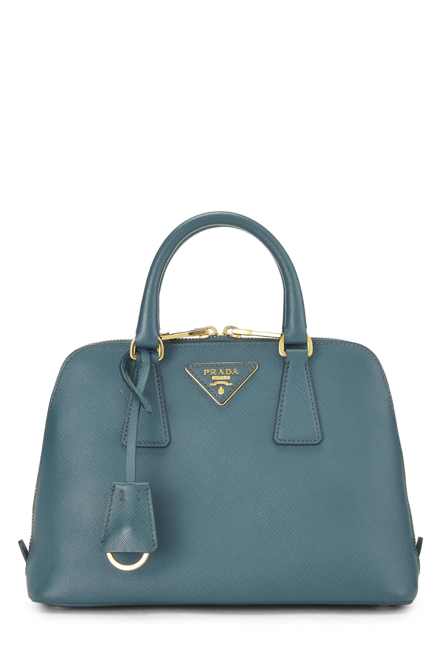 Prada, Blue Saffiano Promenade Small, Blue Luxury Handbag