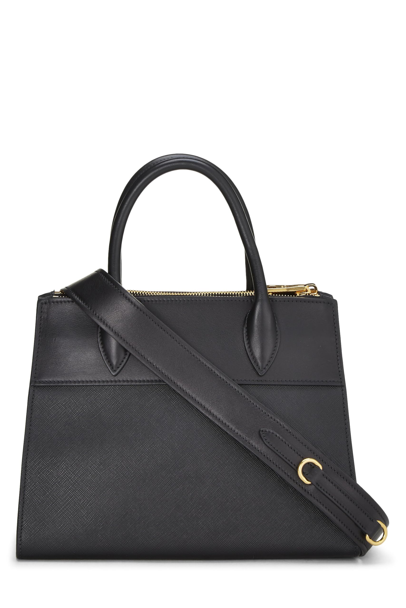 Prada, Black City Paradigme Handbag Small, Black