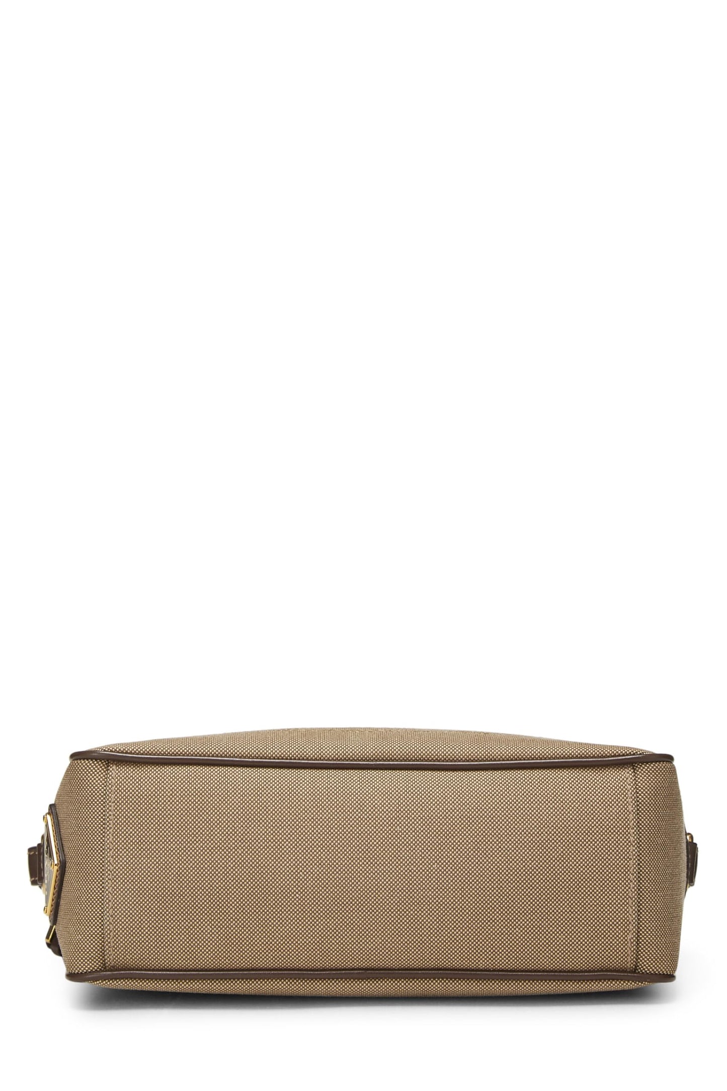 Prada, Beige Canvas Logo Camera Bag, Brown