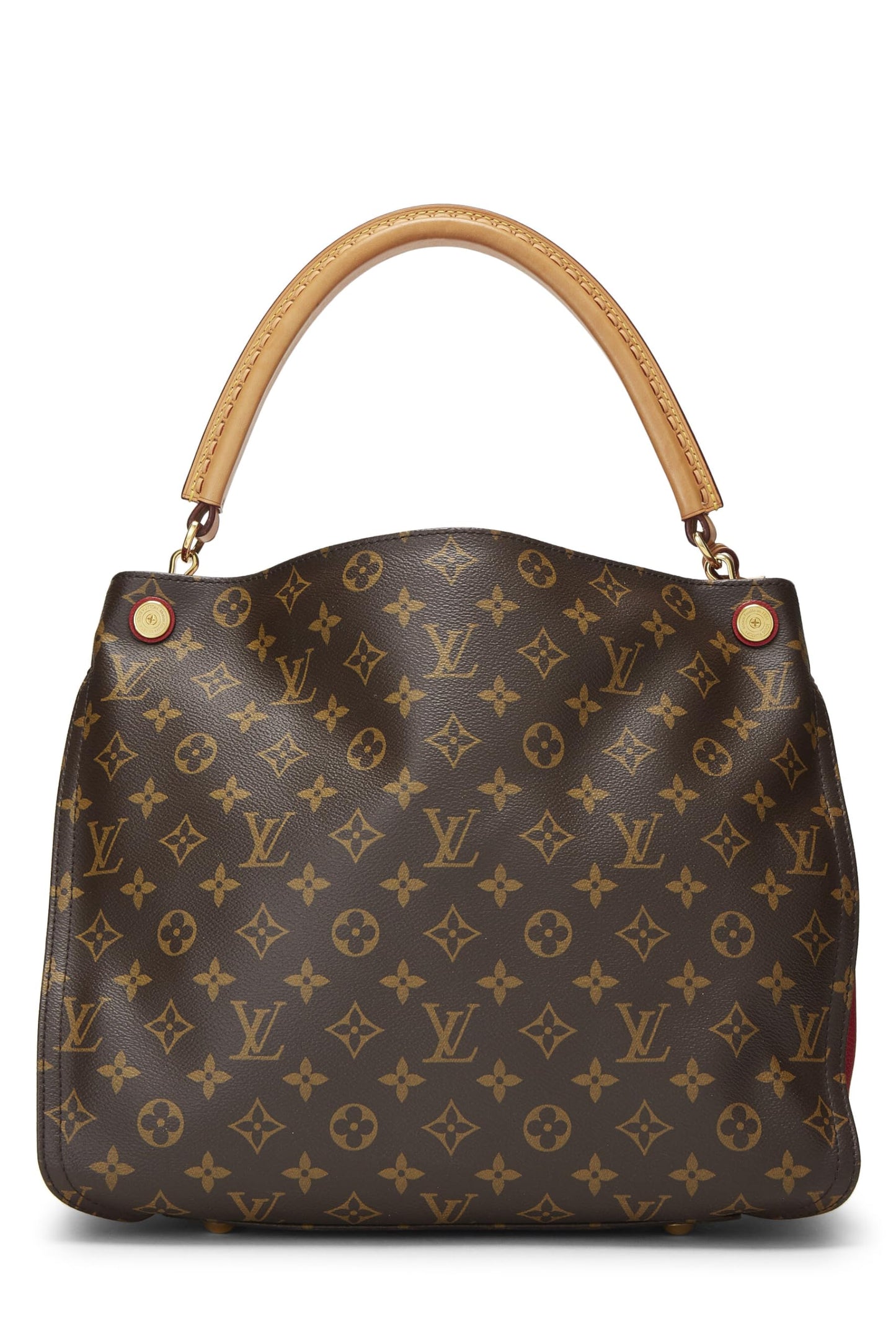 Louis Vuitton, Red Monogram Canvas Gaia, Brown