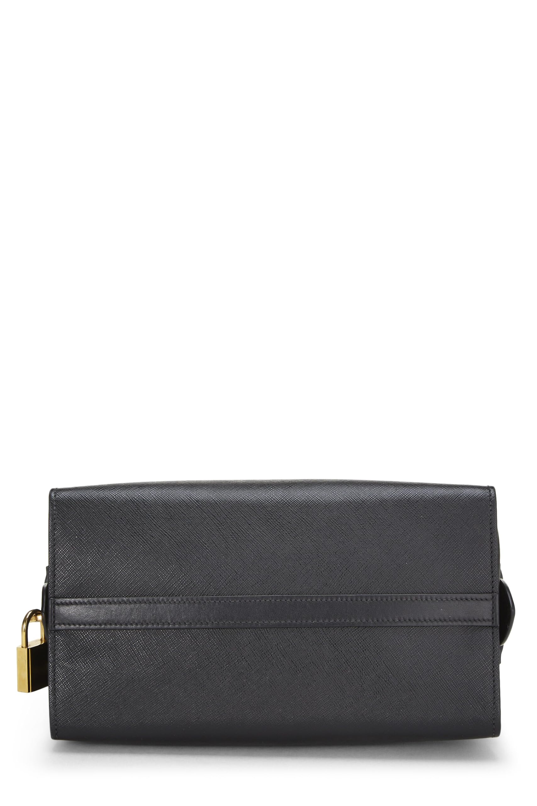 Prada, Black Saffiano Esplanade Small, Black Luxury Handbag