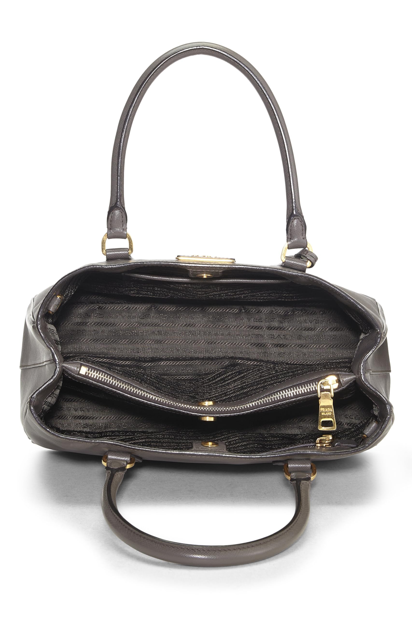 Prada, Grey Saffiano Executive Tote Medium, Grey