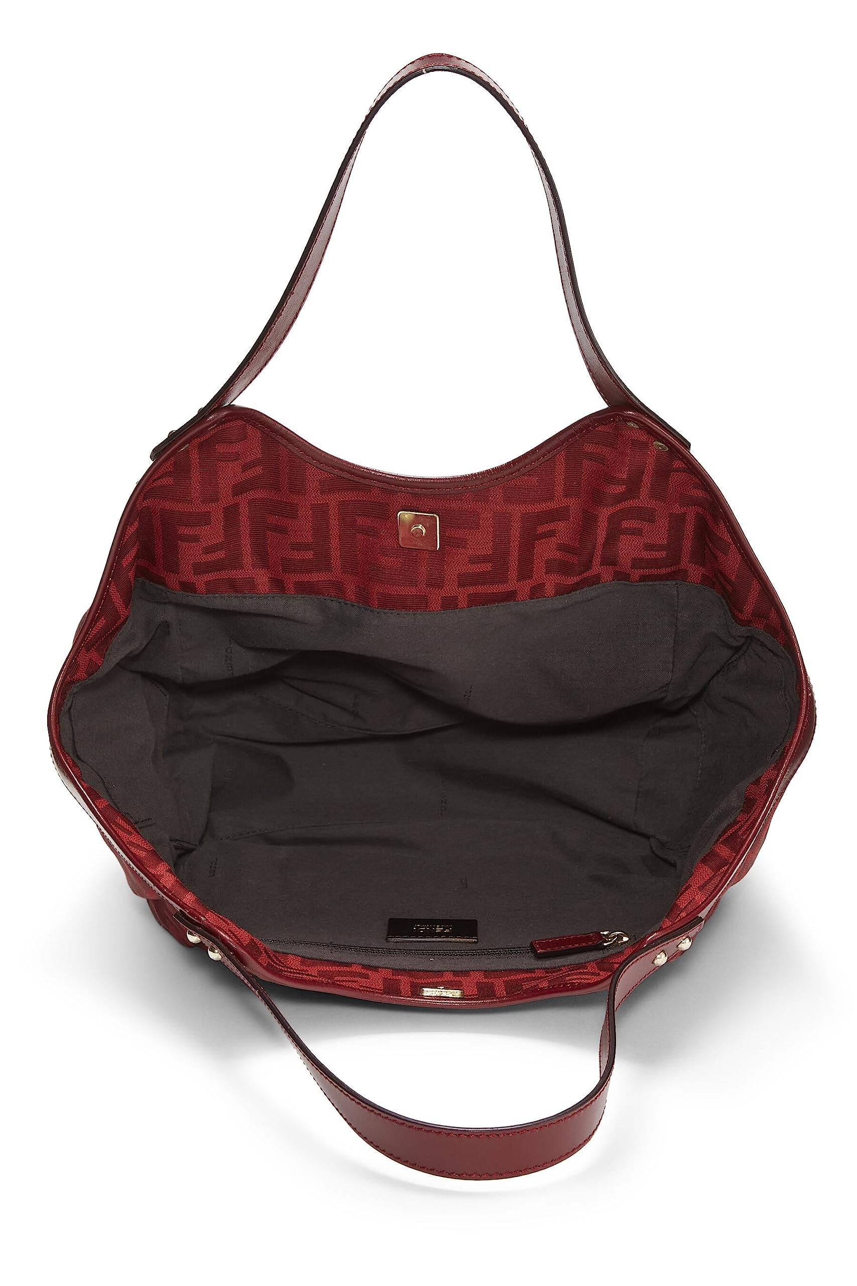 Fendi, Red Zucca Chef Pocket Tote Small, Red