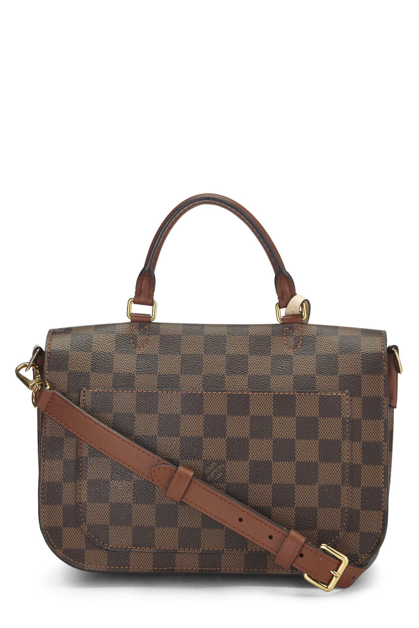 Louis Vuitton, Cream Damier Ebene Beaumarchais, Cream