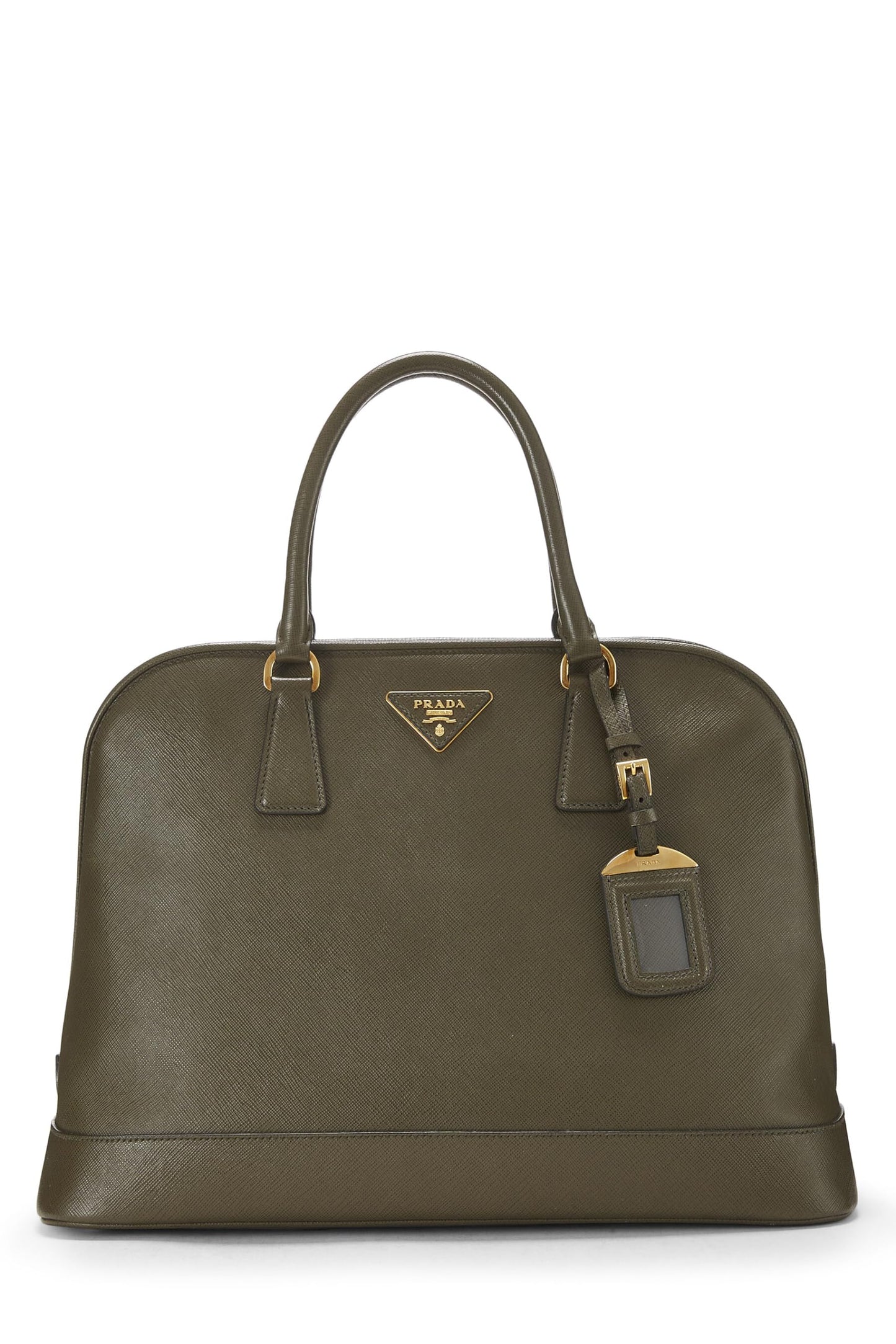 Prada, Green Saffiano Dome Tote, Green