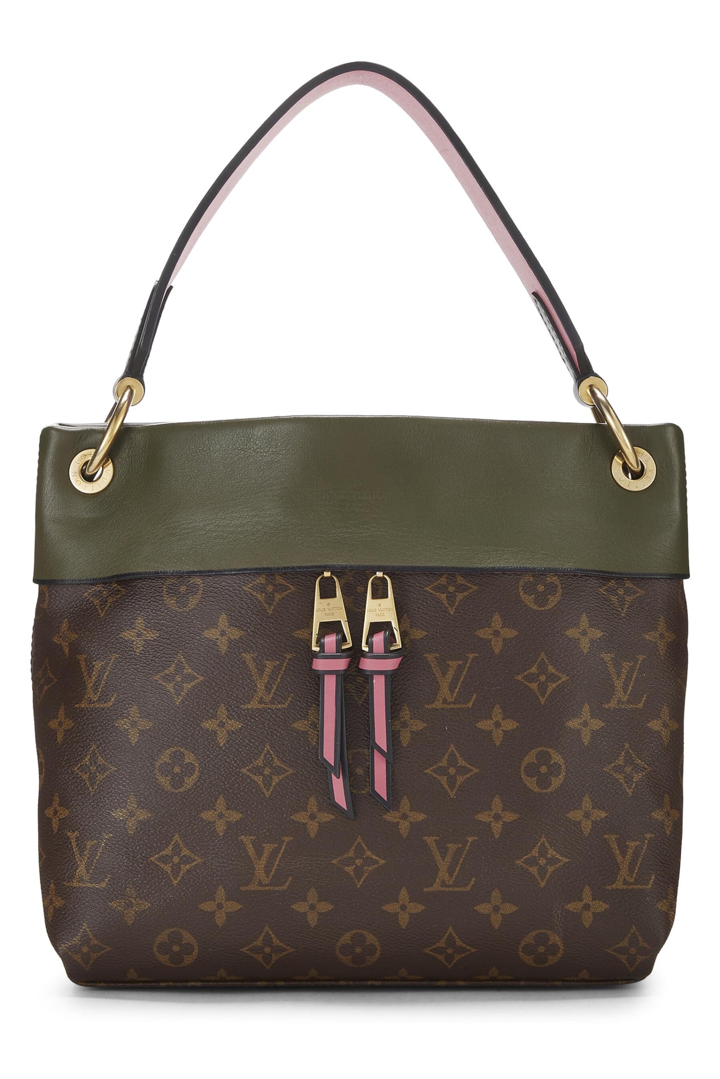 Louis Vuitton, Monogram Canvas & Multicolor Leather Tuileries Besace, Green