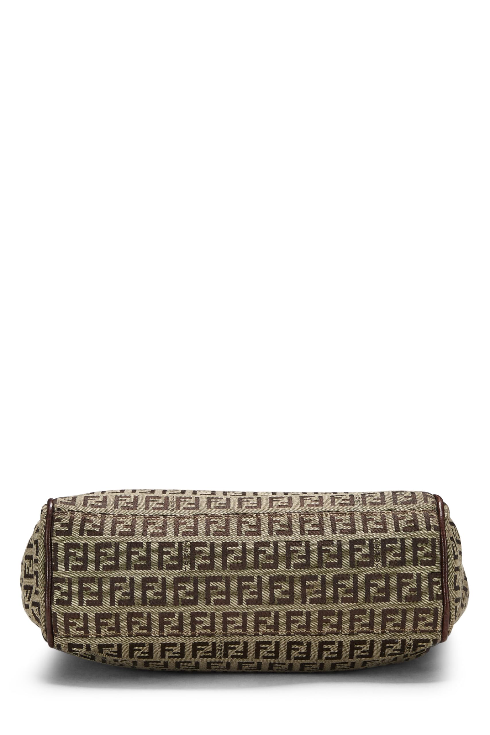 Fendi, Brown Zucchino Canvas Tote Small, Brown