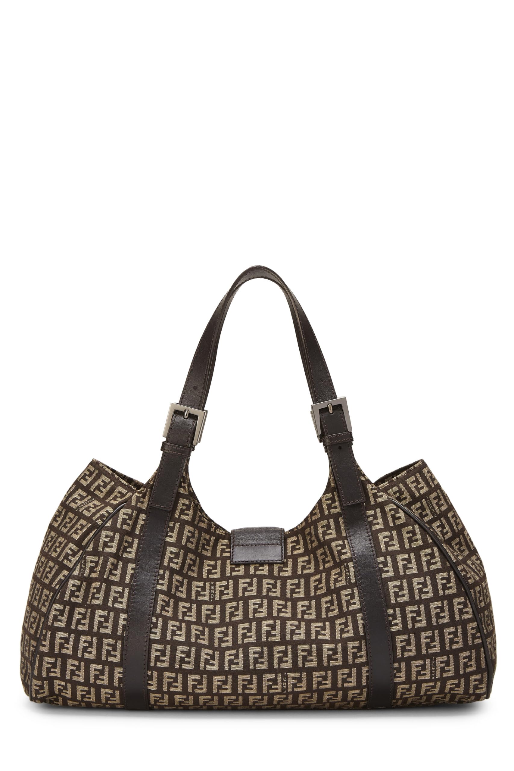 Fendi, Brown Zucchino Canvas Tote, Brown