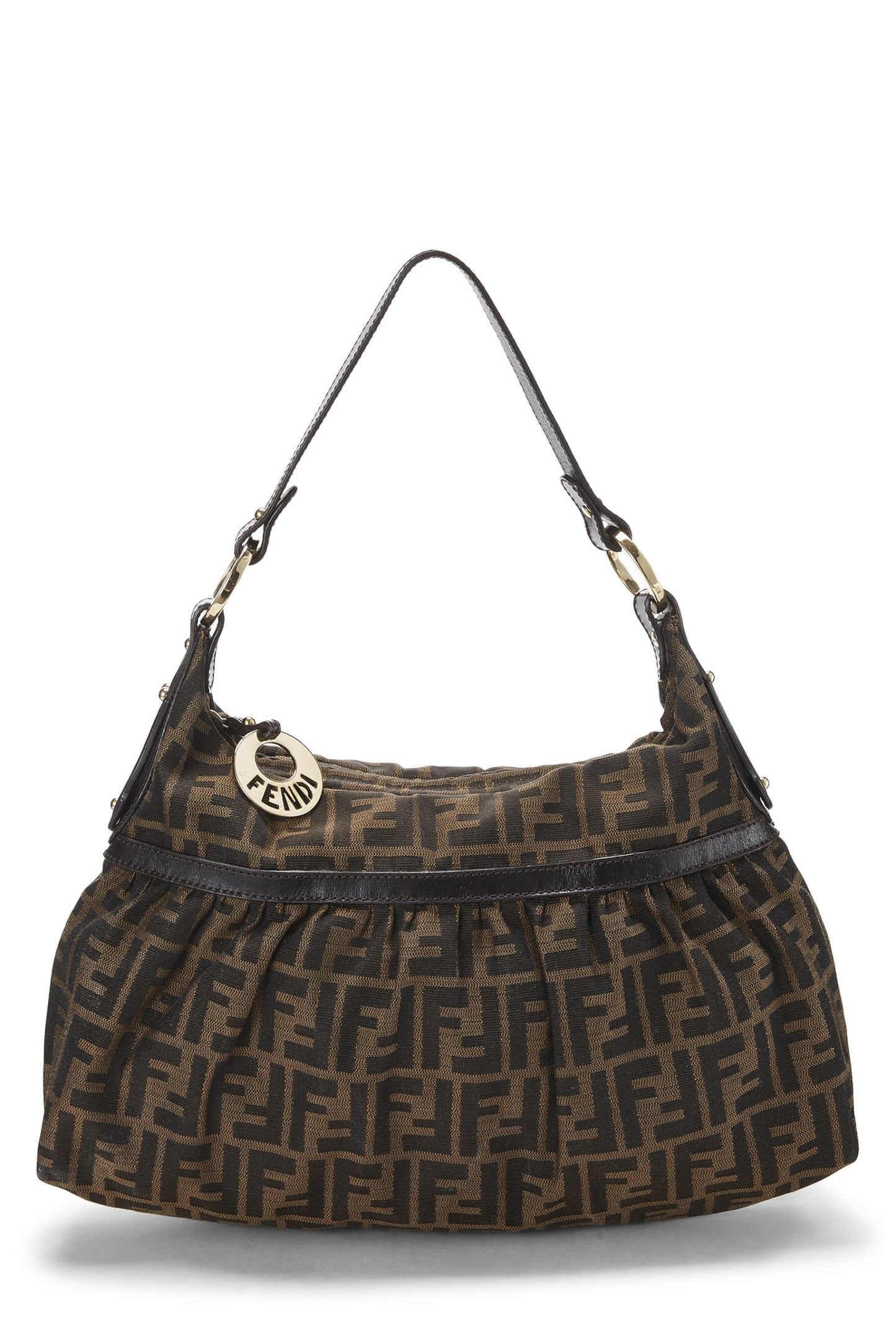 Fendi, Brown Zucca Canvas Chef Hobo, Brown
