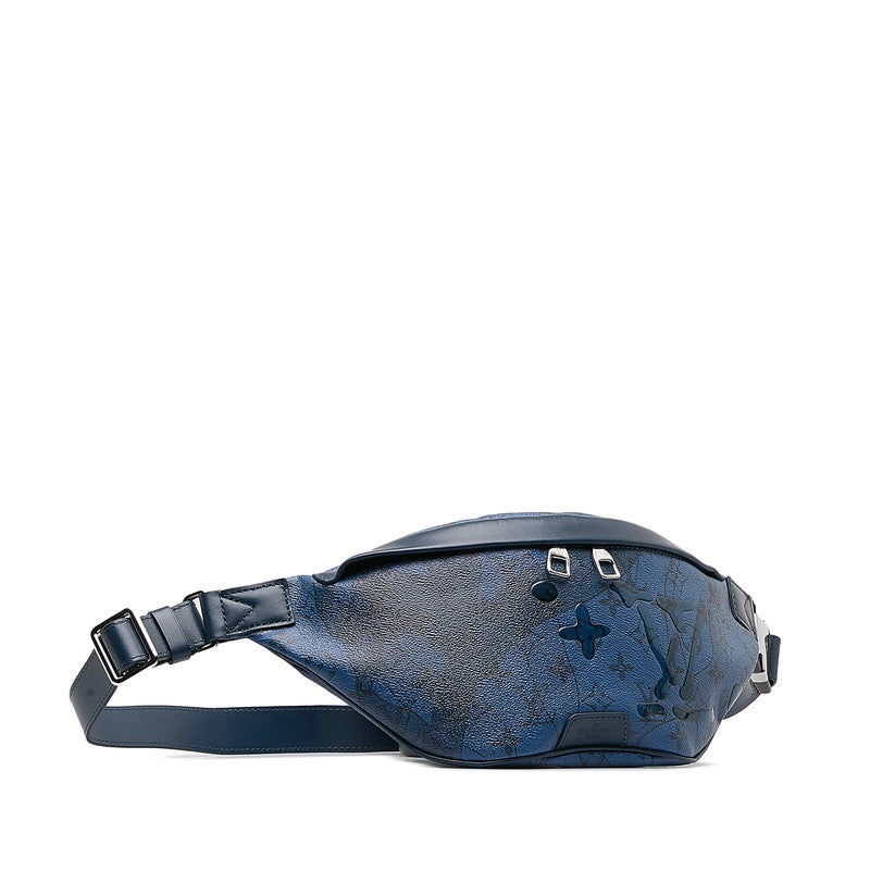 Louis Vuitton Monogram Aqua garden Discovery Bum Bag PM Body Bag Blue PVC Leather