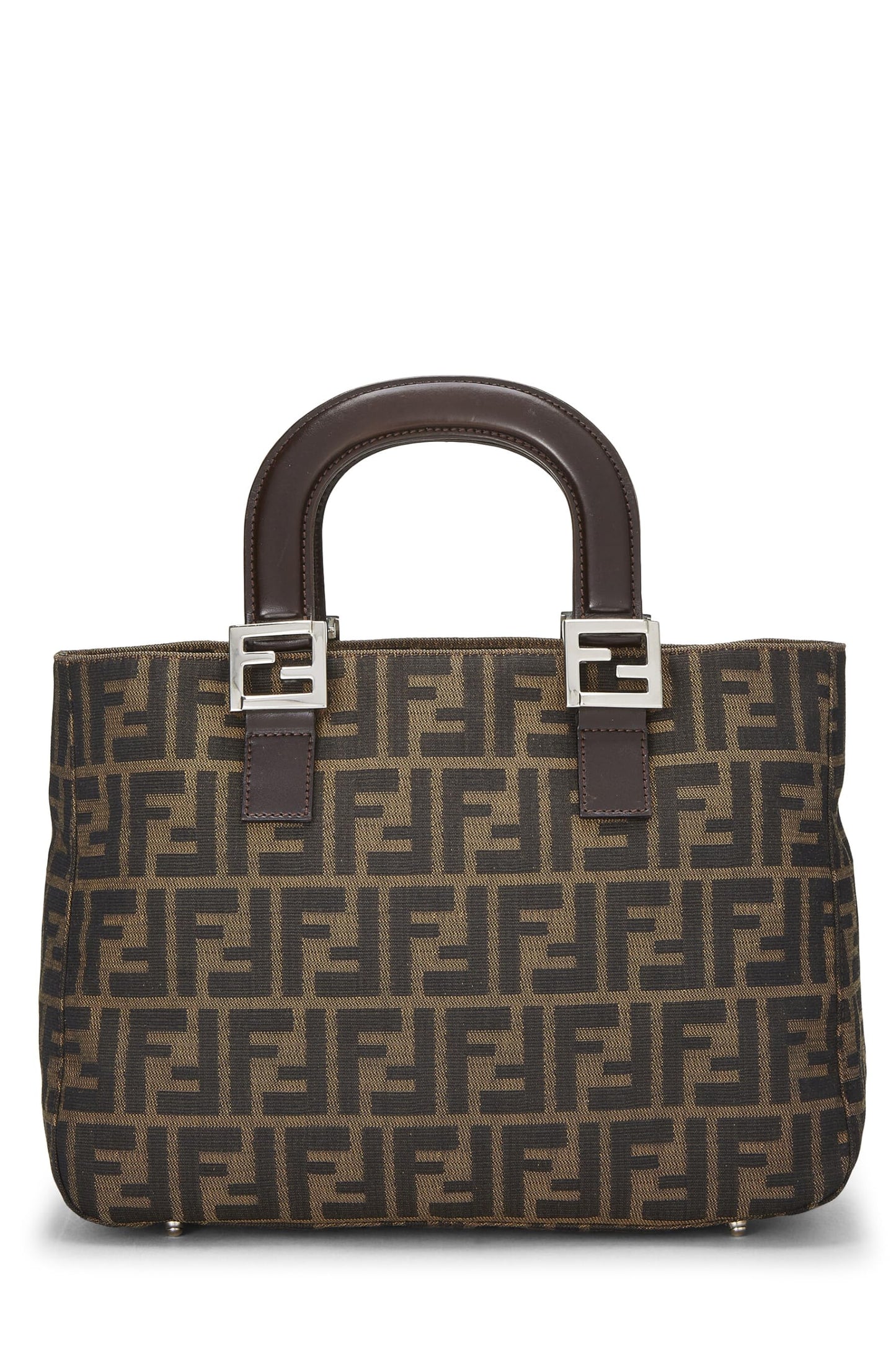 Fendi, Brown Zucca Canvas Handbag, Brown