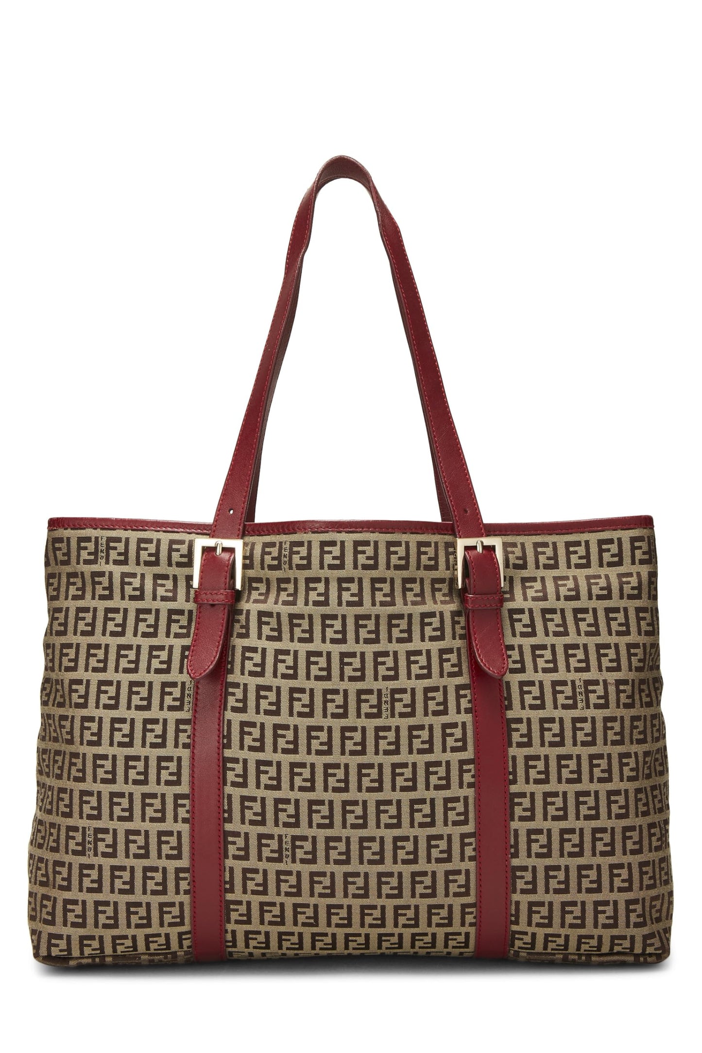 Fendi, Red Zucchino Canvas Tote, Red