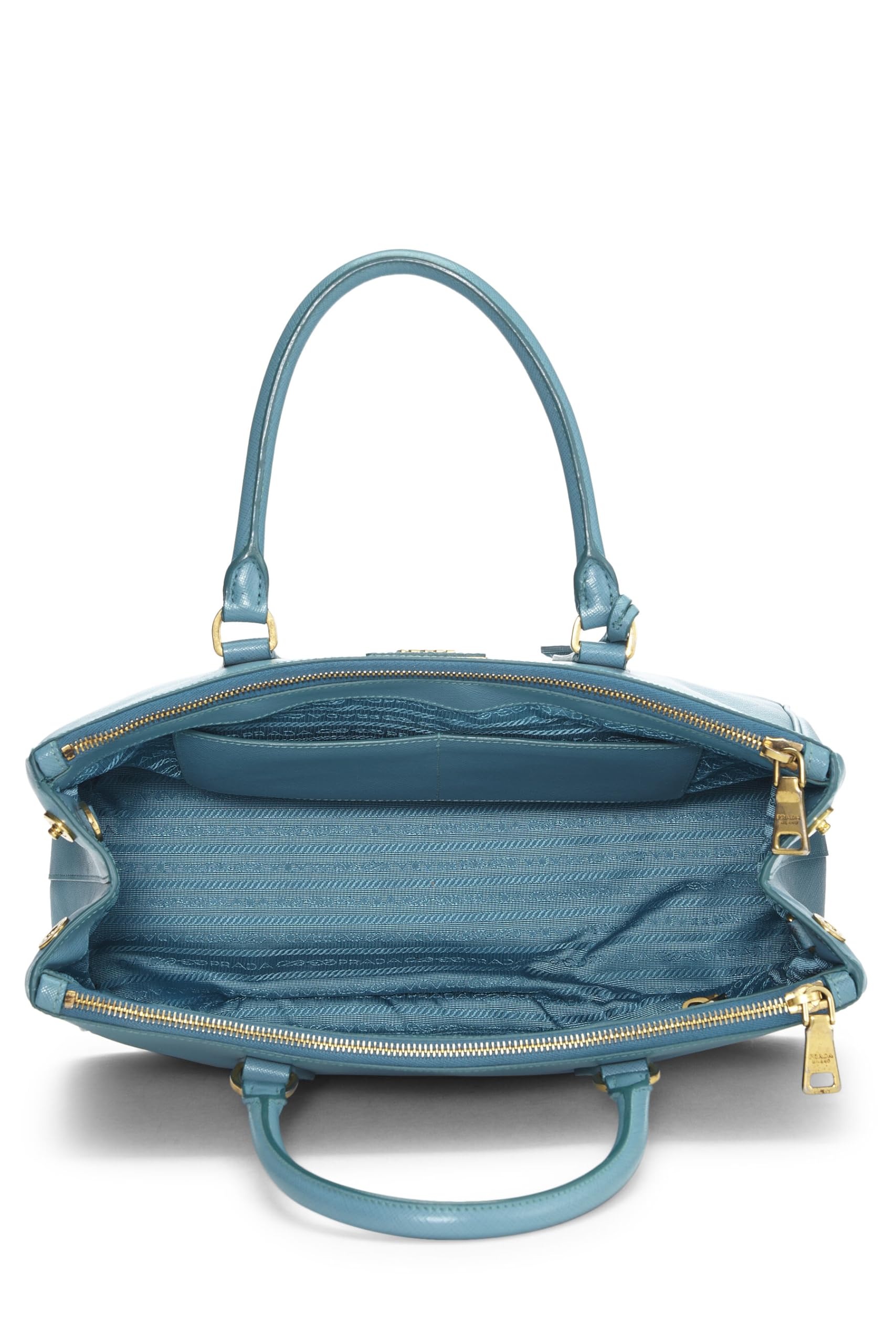 Prada, Blue Saffiano Executive Tote Medium, Blue