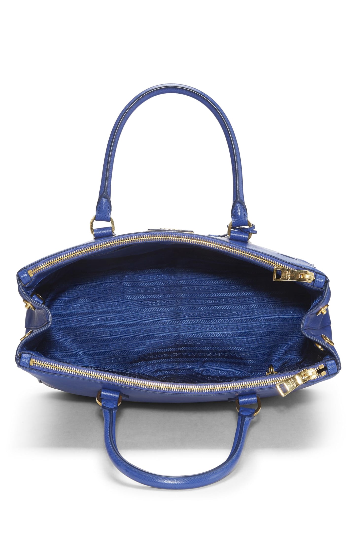 Prada, Blue Saffiano Executive Tote Medium, Blue