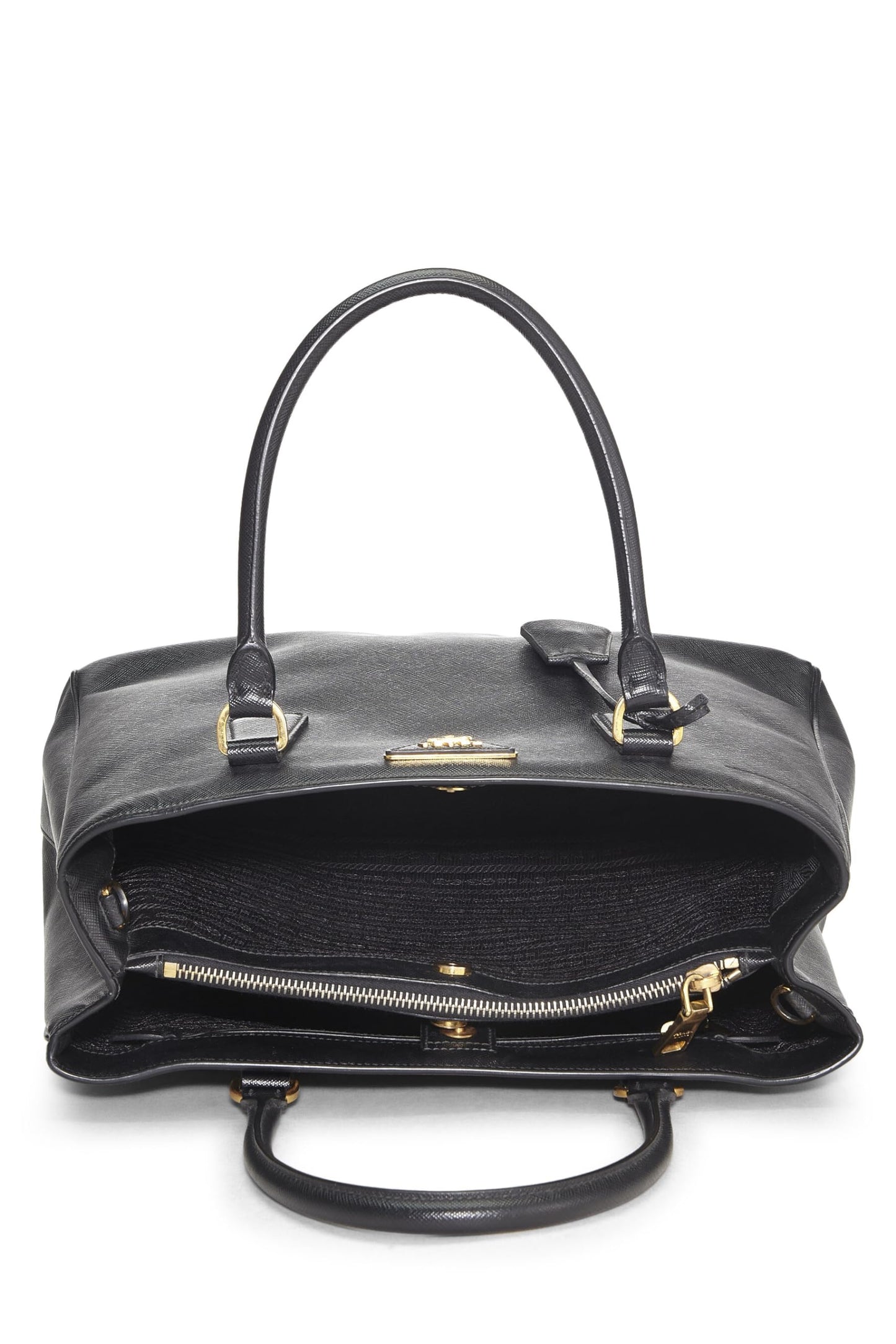 Prada, Black Saffiano Executive Tote Medium, Black