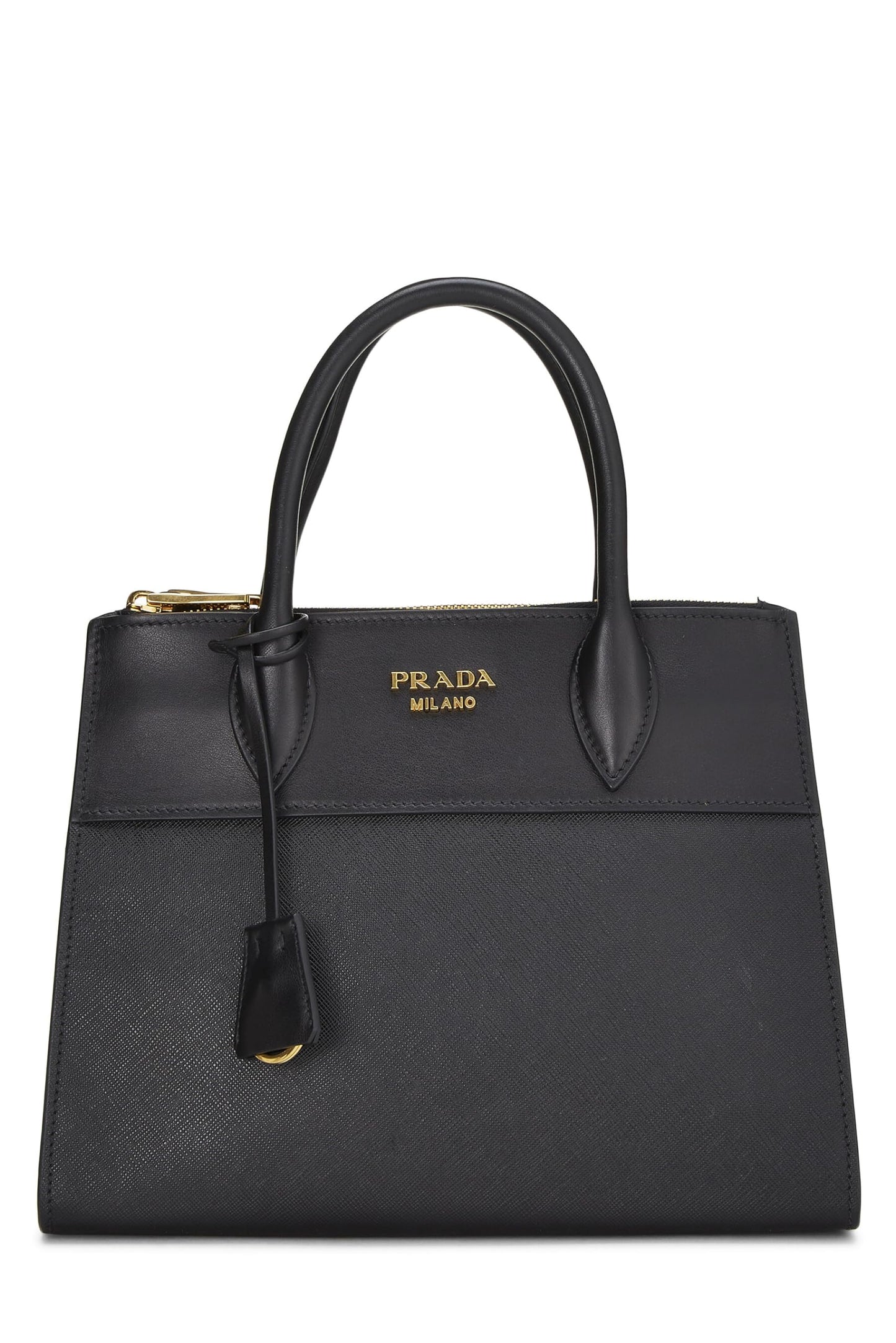 Prada, Black City Paradigme Handbag Small, Black