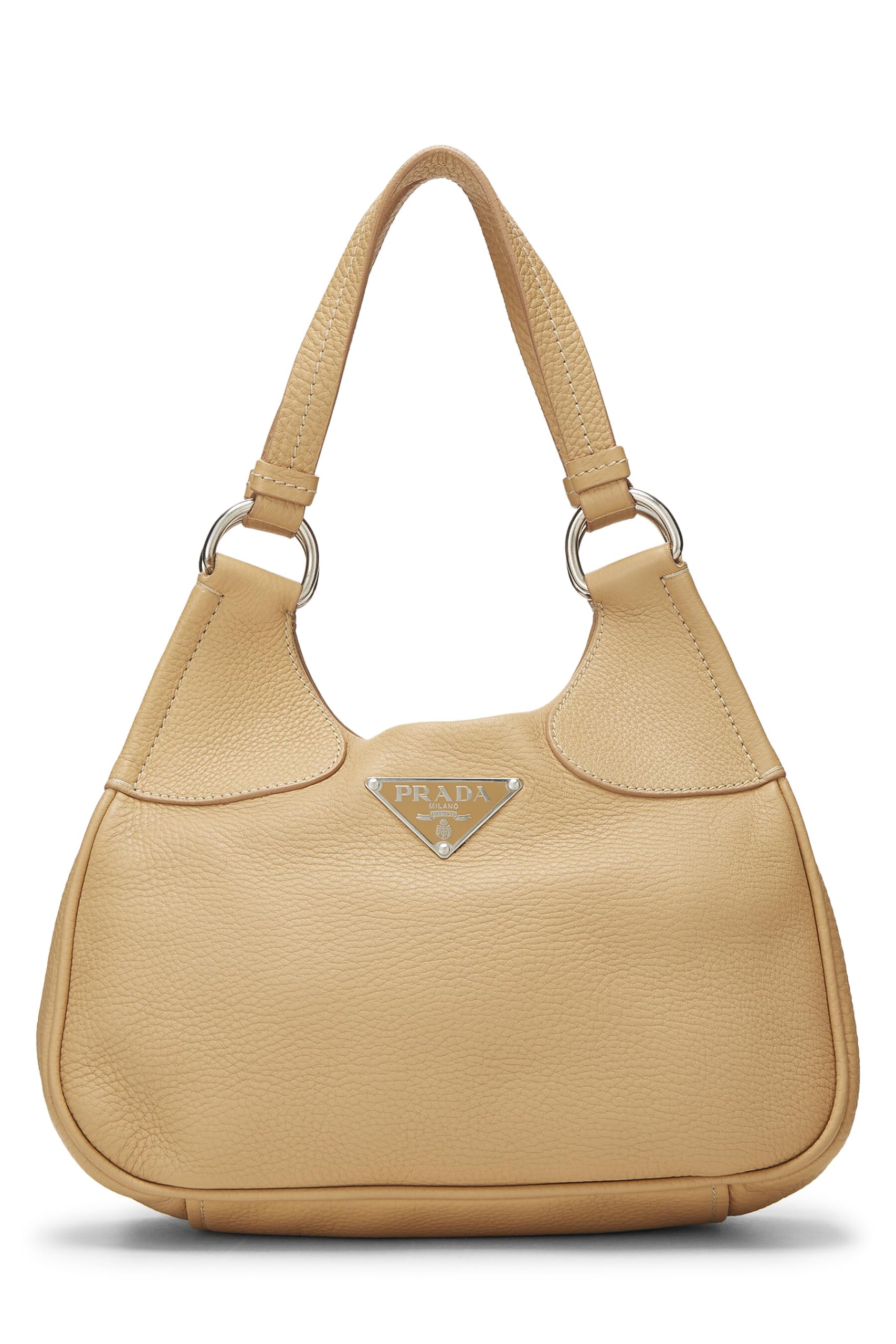 Prada, Beige Vitello Daino Shoulder Bag, Beige