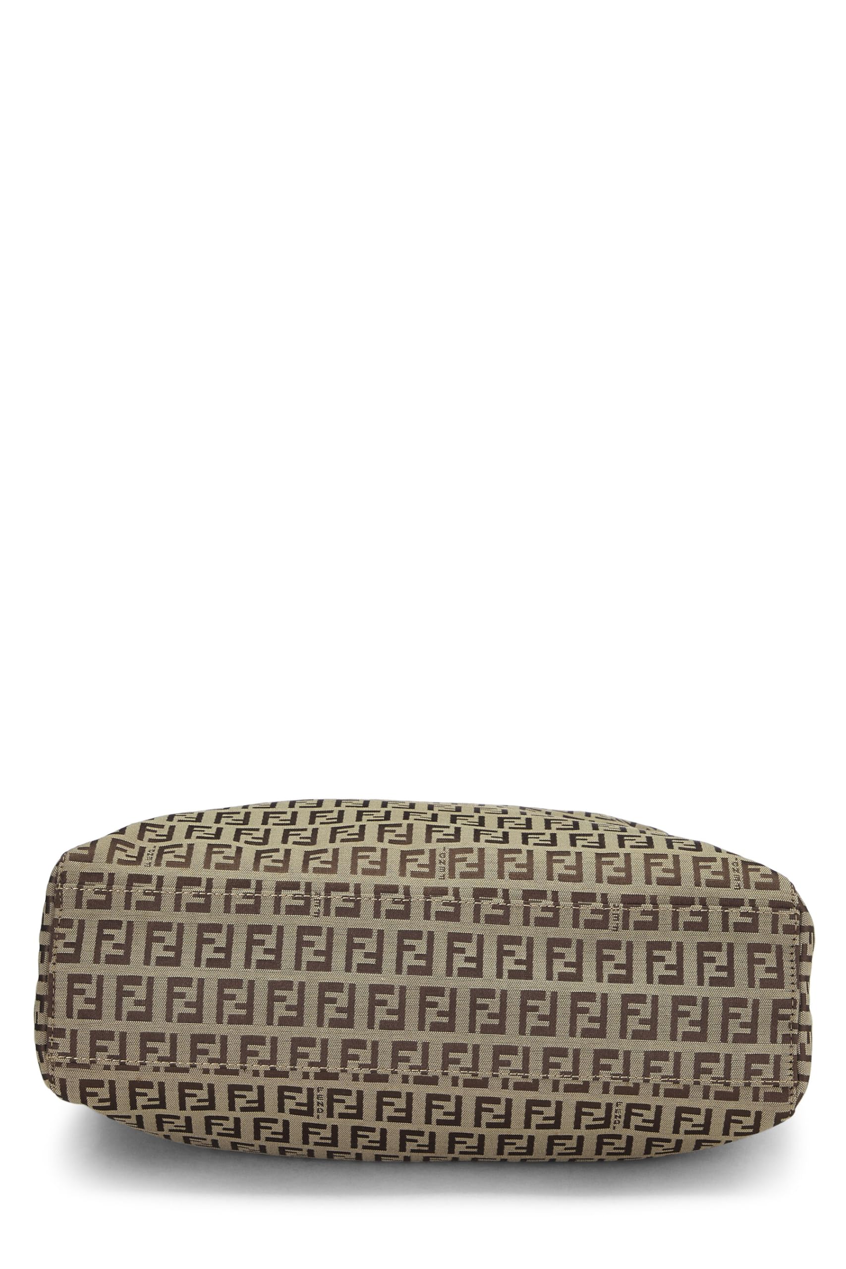 Fendi, Brown Zucchino Canvas Tote Small, Brown