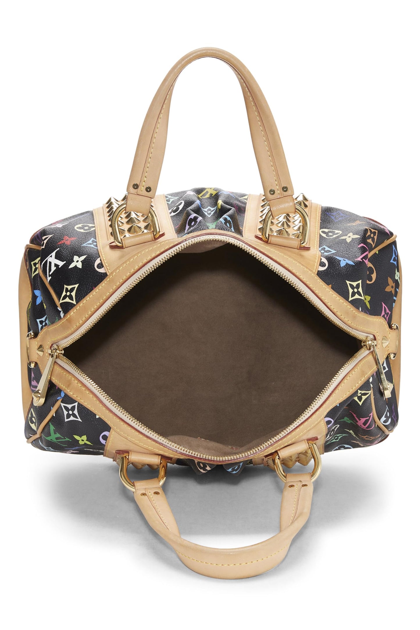 Louis Vuitton, Takashi Murakami x Louis Vuitton Black Monogram Multicolore Courtney MM, Black
