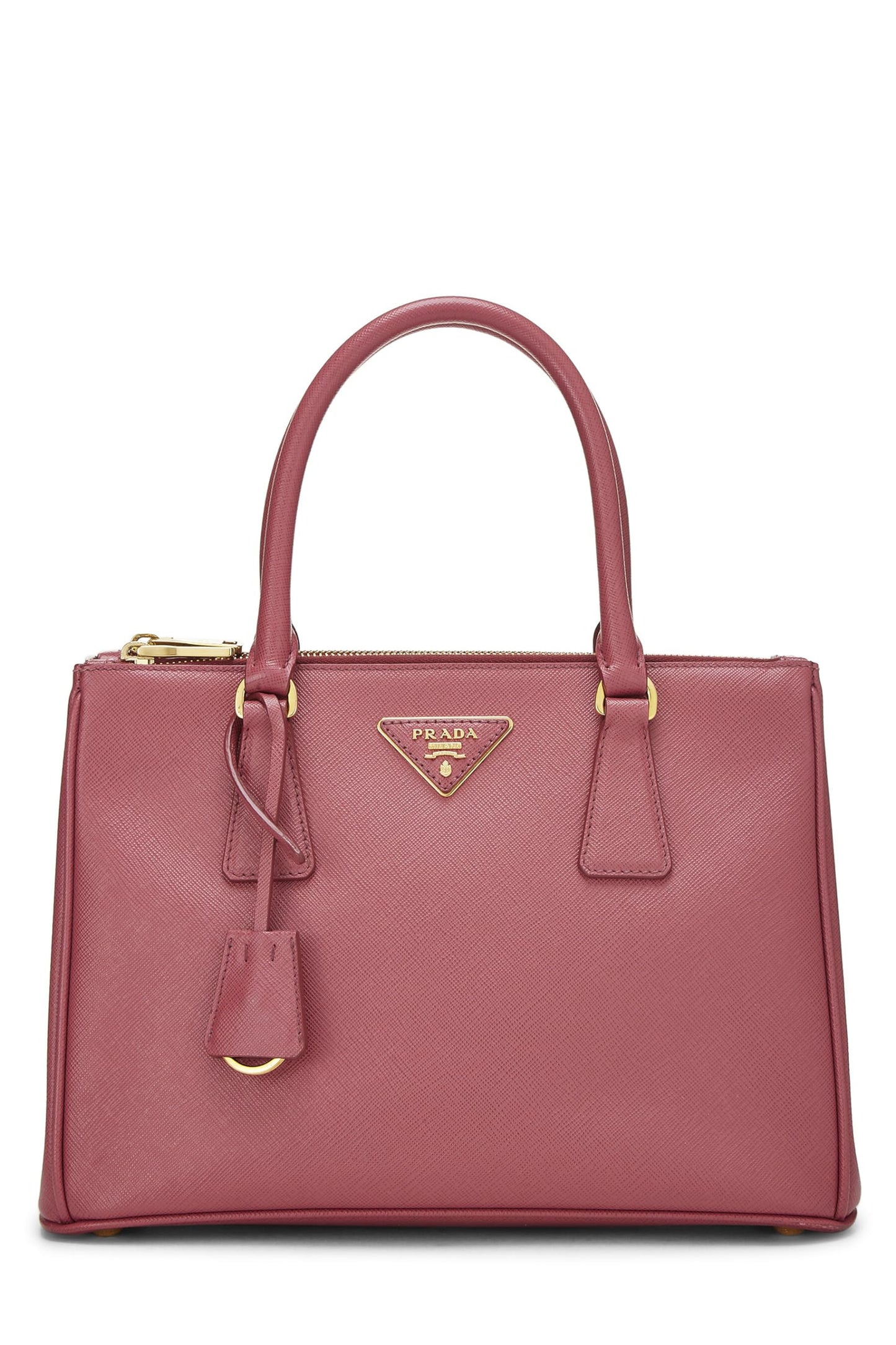 Prada, Pink Saffiano Convertible Handbag Small, Pink