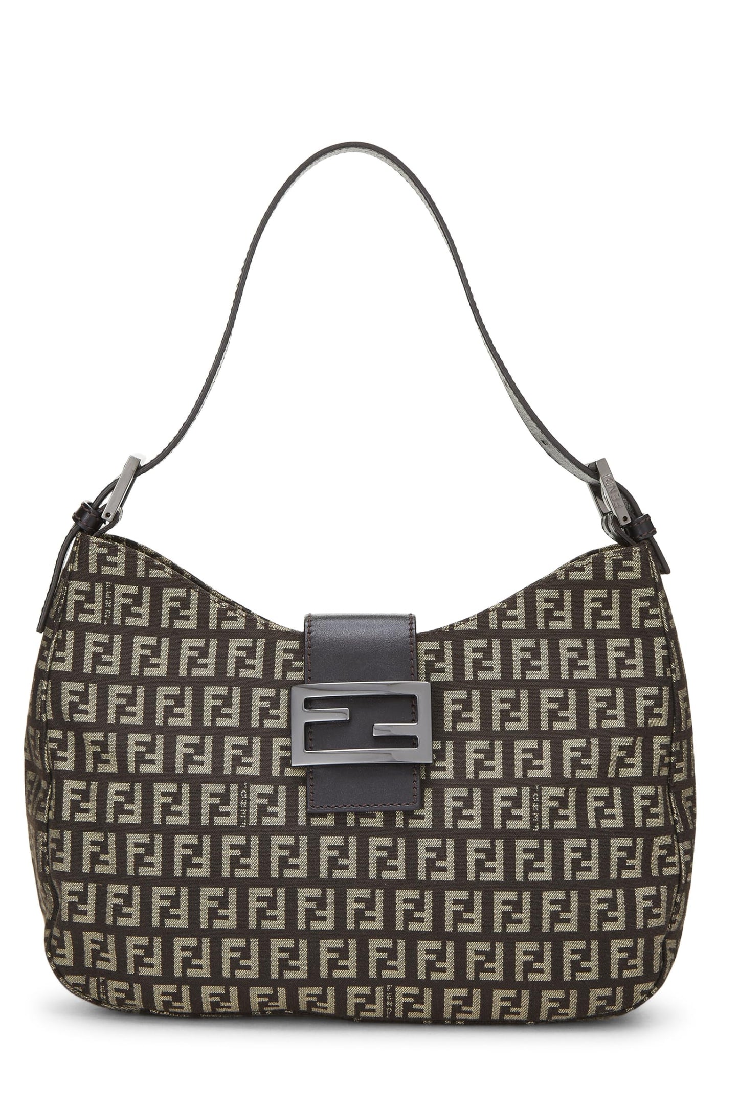Fendi, Brown Zucchino Shoulder Bag Small, Brown