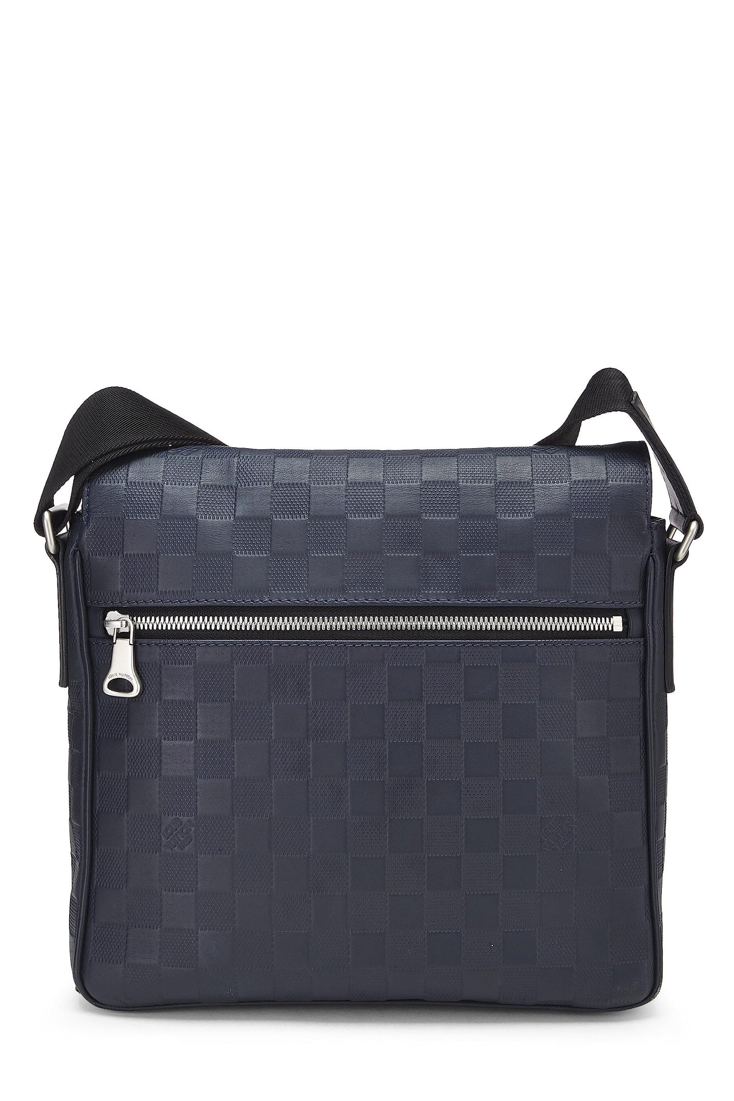 Louis Vuitton, Navy Damier Infini District Messenger PM, Navy