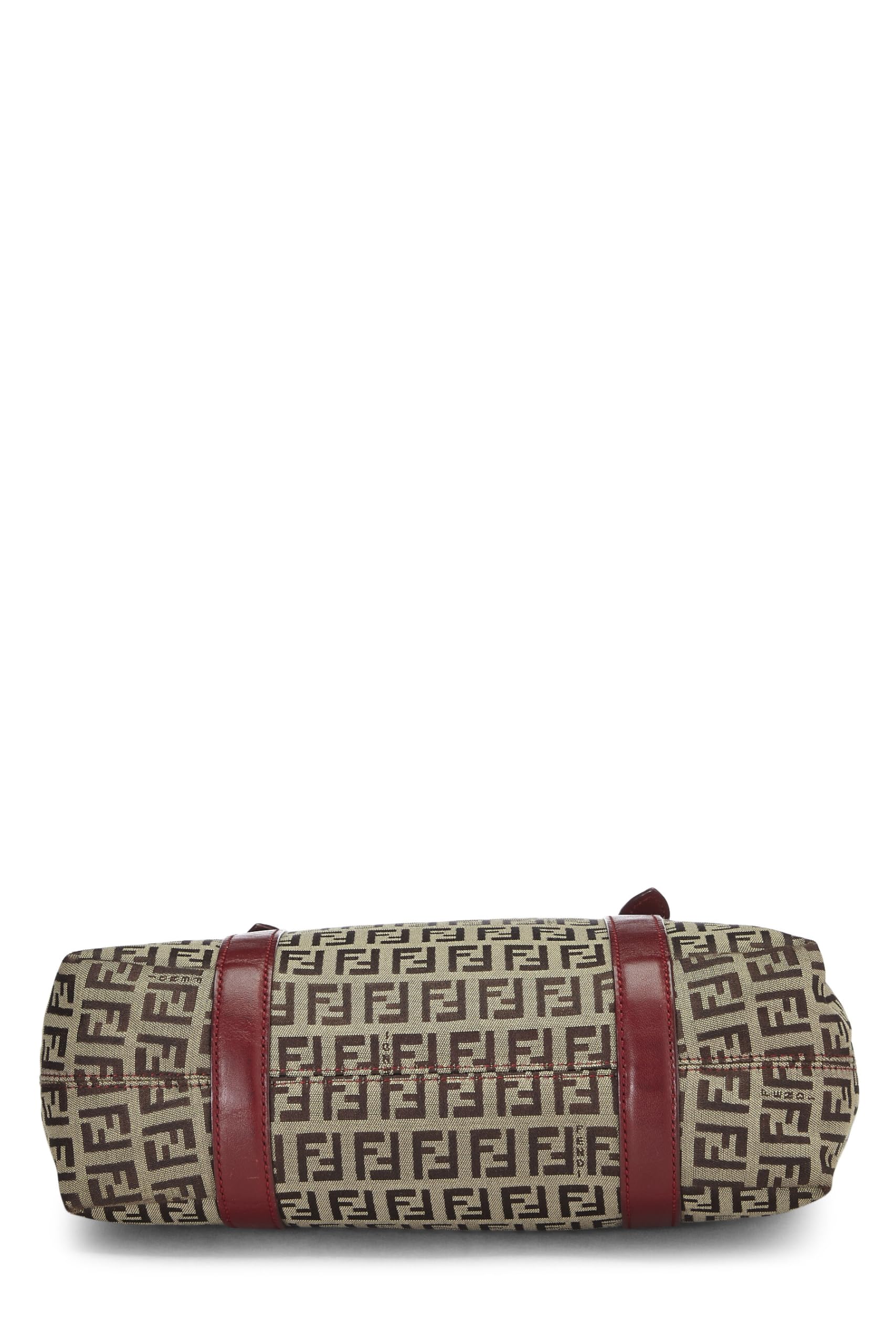 Fendi, Red Zucchino Canvas Handbag, Red