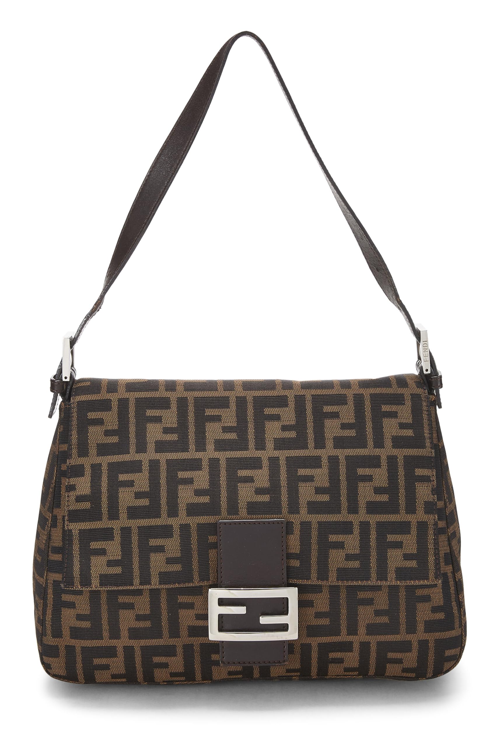 Fendi, Brown Zucca Canvas Mama, Brown
