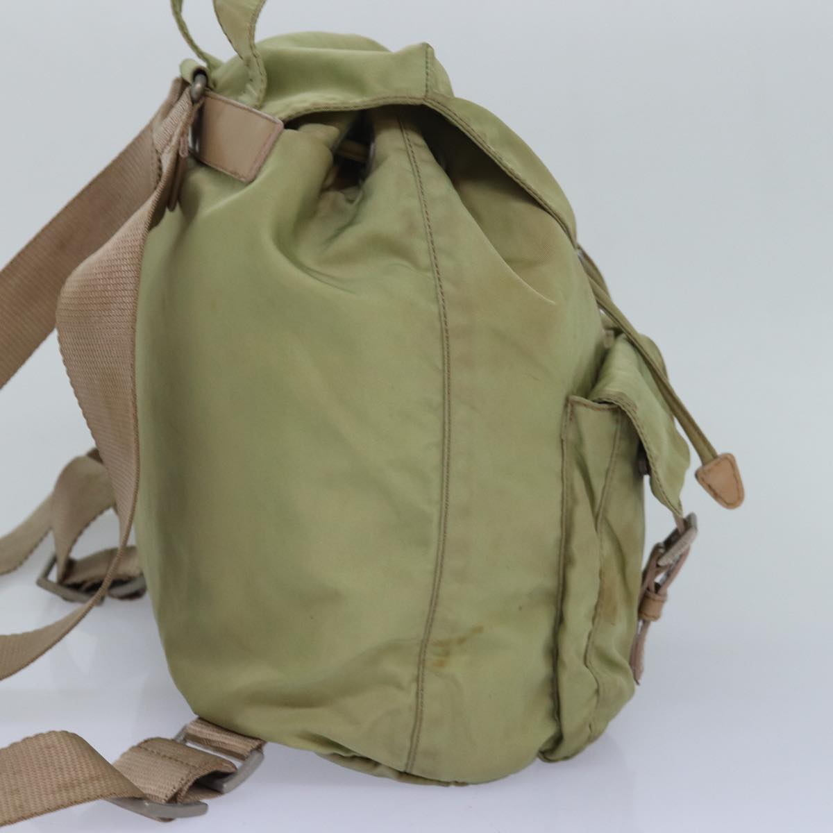 PRADA Backpack Nylon Khaki Auth