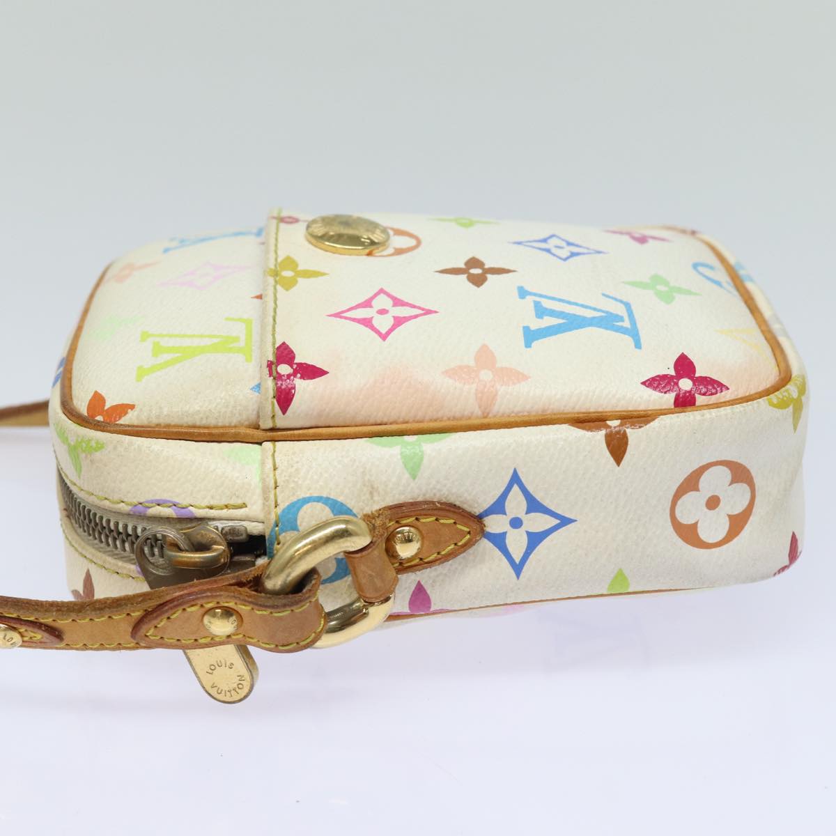 LOUIS VUITTON Monogram Multicolor lift Shoulder Bag White M40055 LV Auth 82140