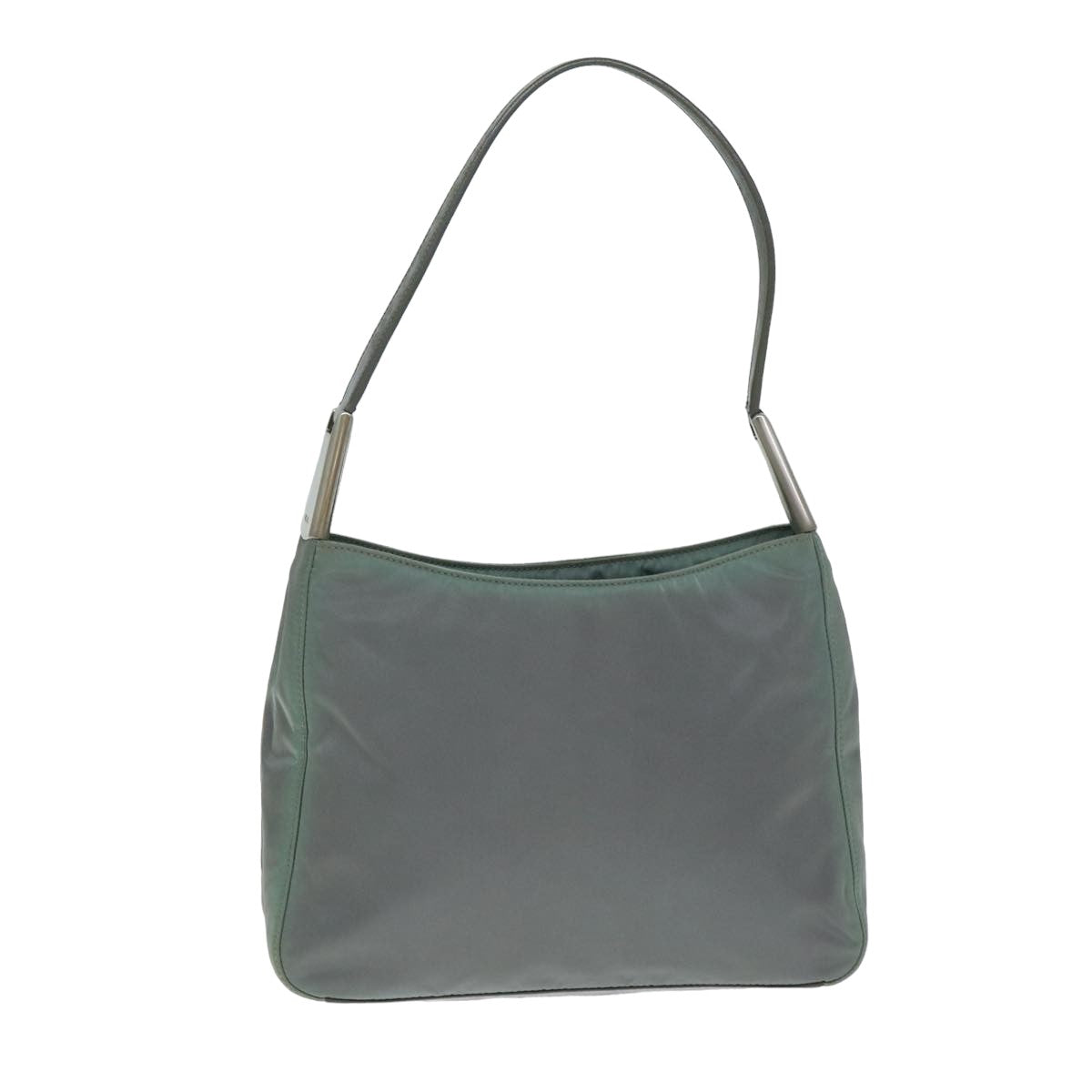 PRADA Shoulder Bag Nylon Gray Auth