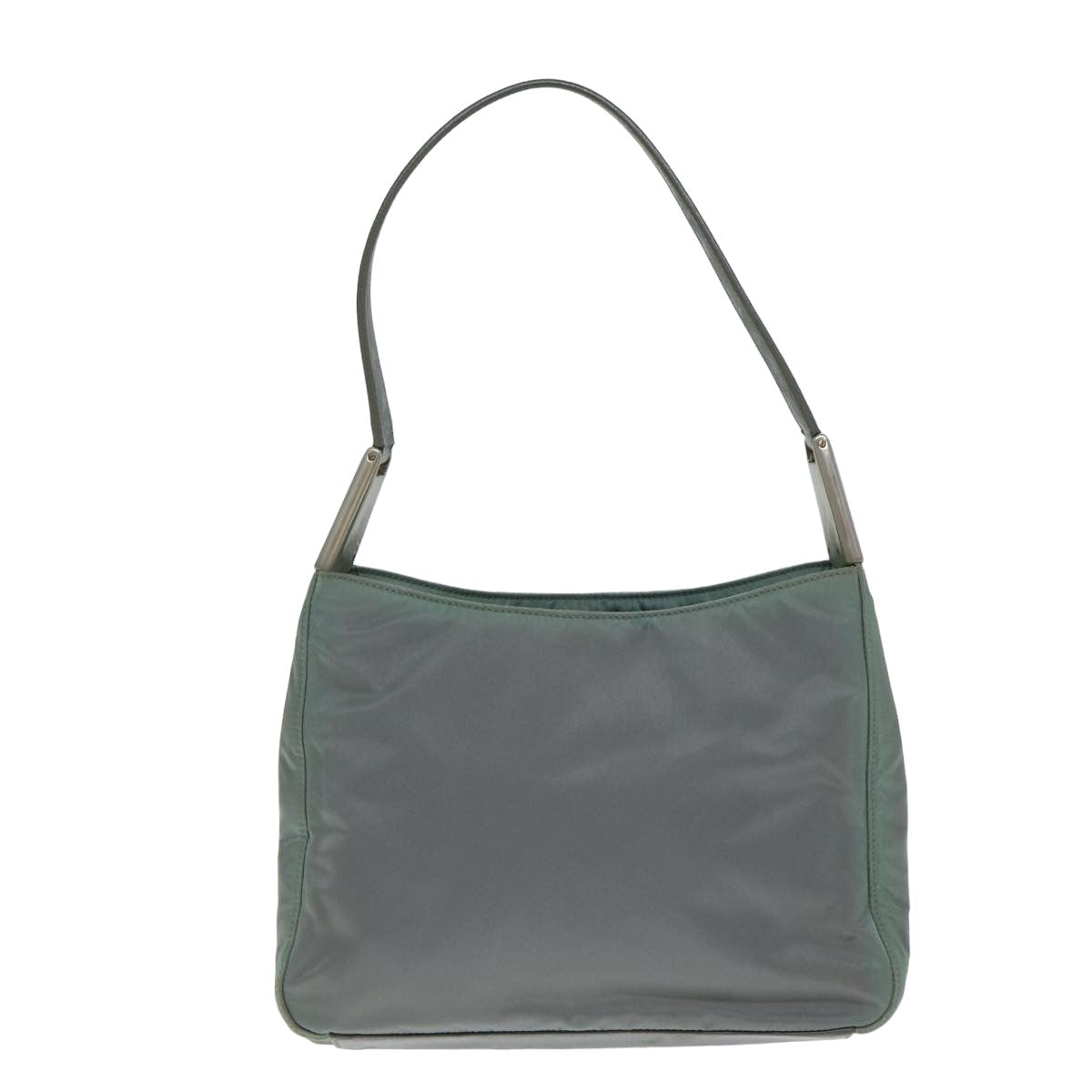 PRADA Shoulder Bag Nylon Gray Auth