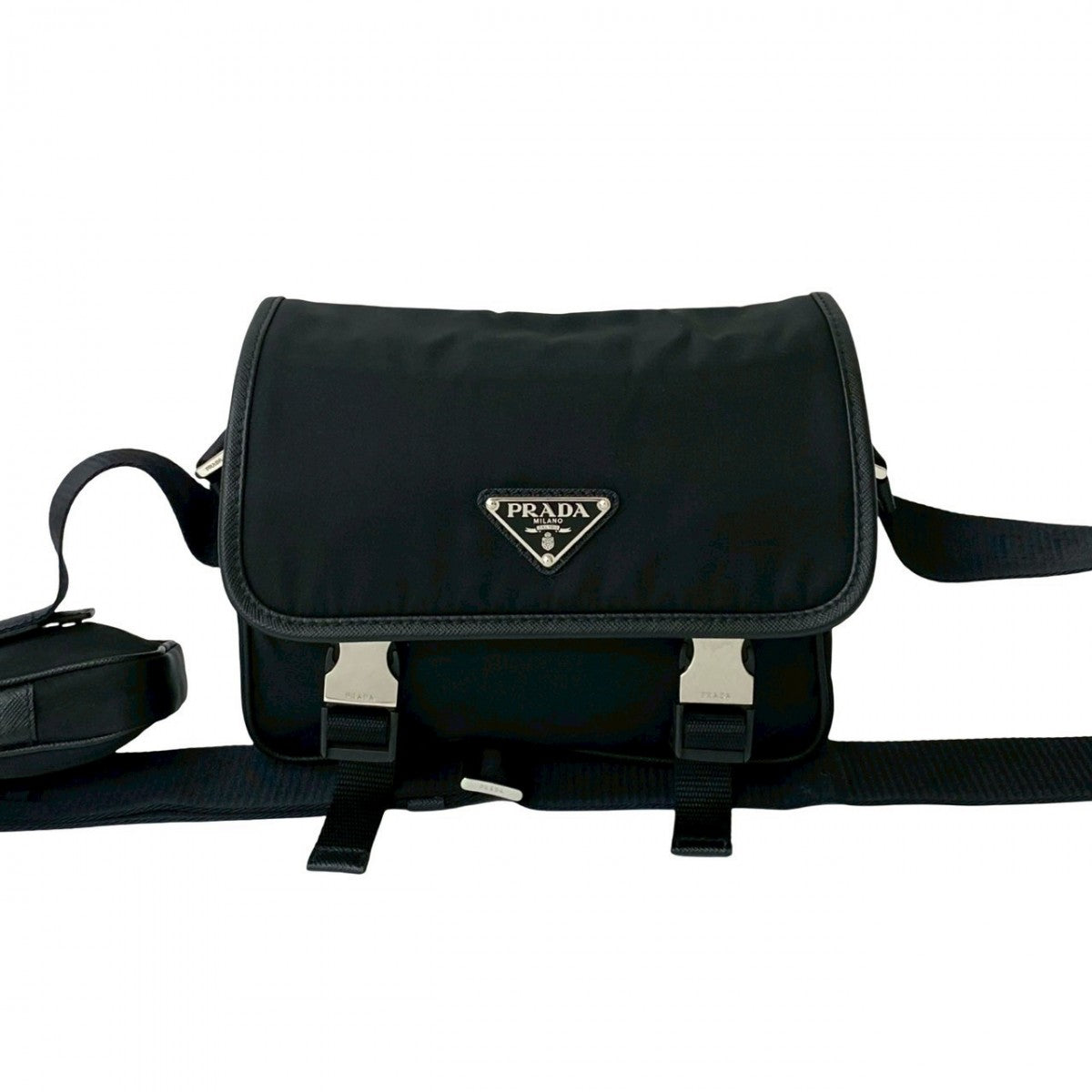 PRADA Shoulder Bag Nylon black