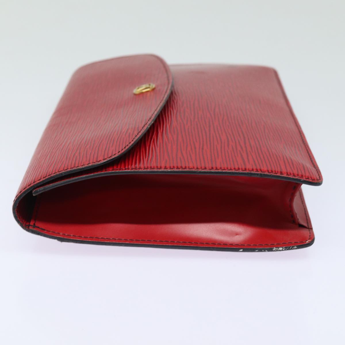 LOUIS VUITTON Epi Montaigne 27 Clutch Bag Red M52657 LV Auth 82375