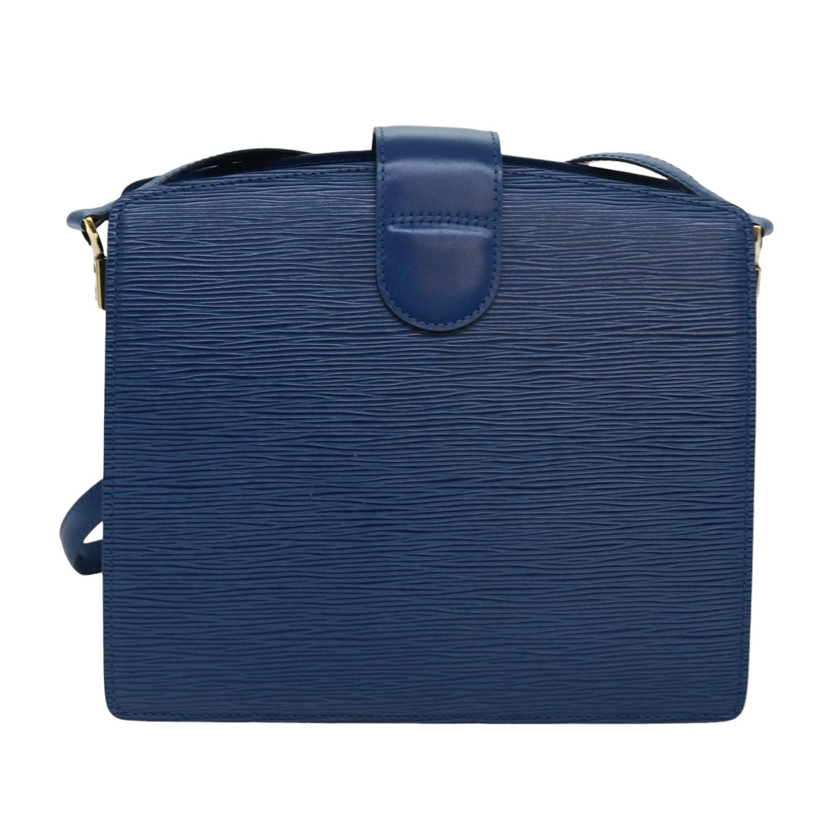 LOUIS VUITTON Epi Capuchin Shoulder Bag Blue M52345 LV Auth 82383