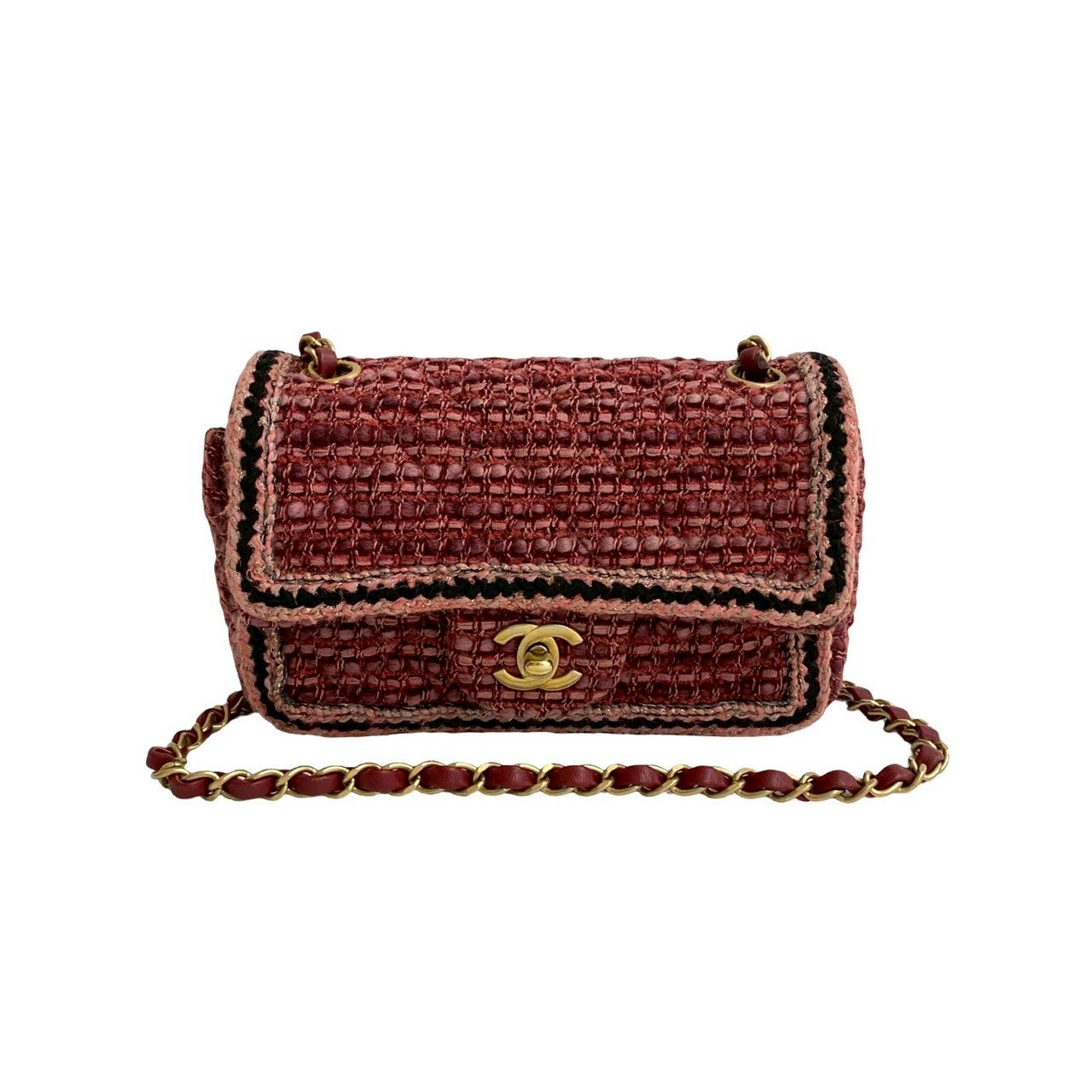 Chanel Matelasse Tweed Shoulder Bag