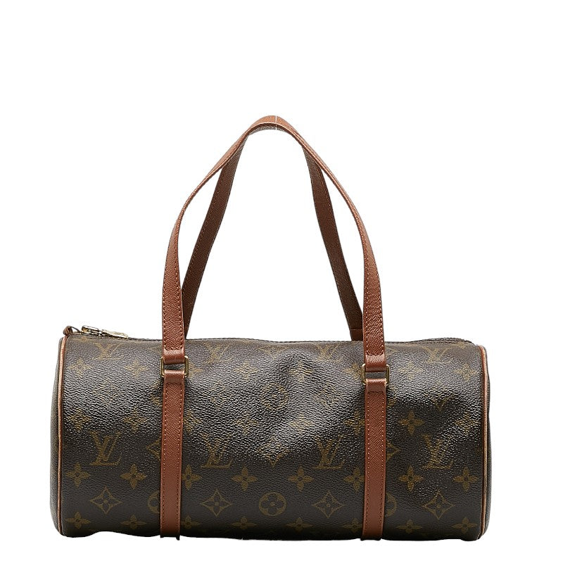 Louis Vuitton Monogram Papillon 30 Shoulder Bag Brown PVC Leather Louis Vuitton